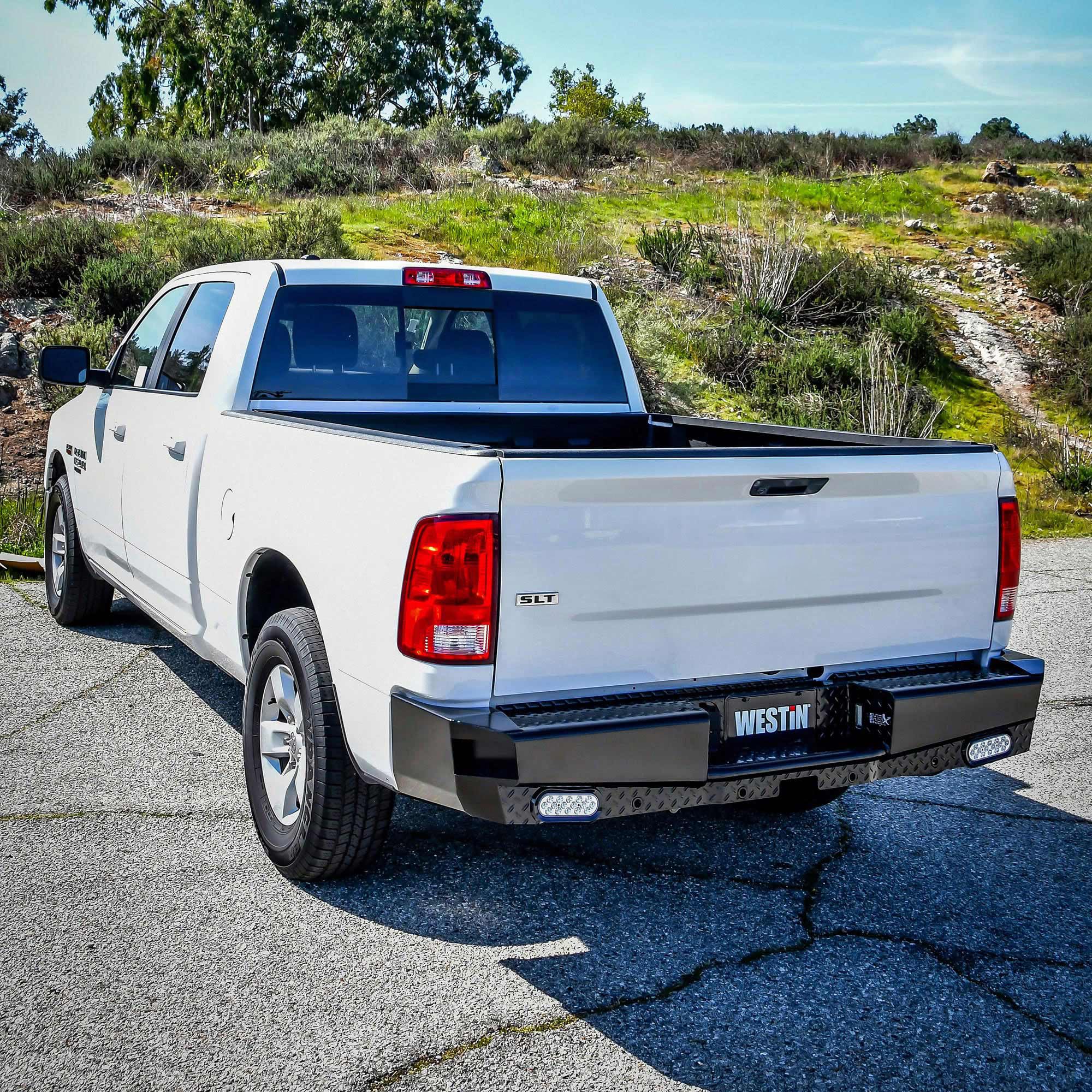 Westin HDX Bandit Rear Bumper 58-341175 fits 2009-2018 Ram 1500 2019-2024 Ram 1500 Classic 2010-2018 Ram 2500 3500 (Exc dual exhaust)