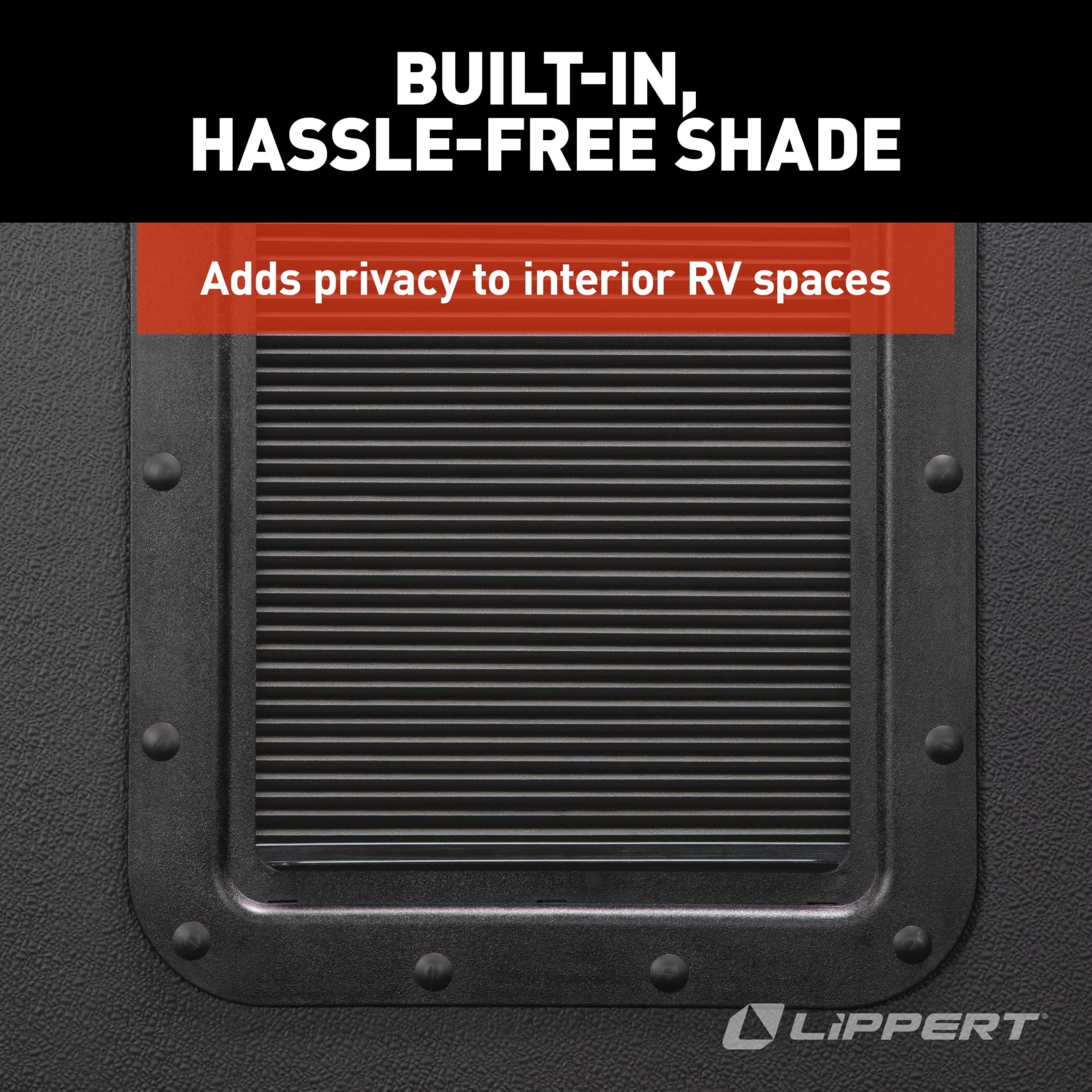 Lippert EcoCell Thin Shade Snap-On RV Window Shade for Prepped Entry Doors with Sun-Blocking Protection, Easy Sliding Operation, Quick Installation - 2025009147
