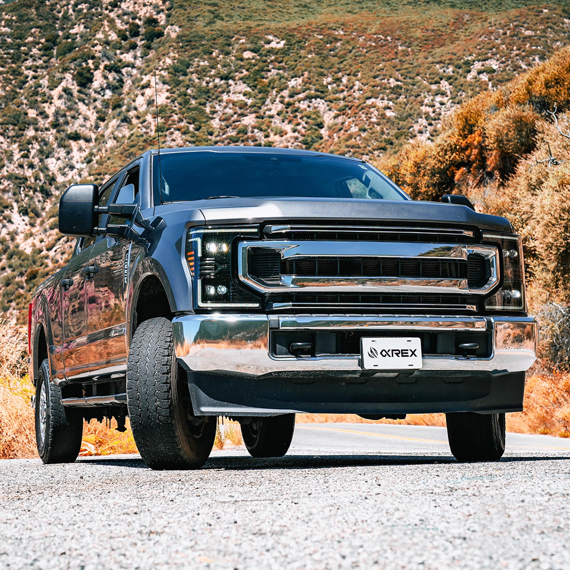 NOVA-Series LED Black AlphaRex Projector Headlights for 20-22 Super Duty