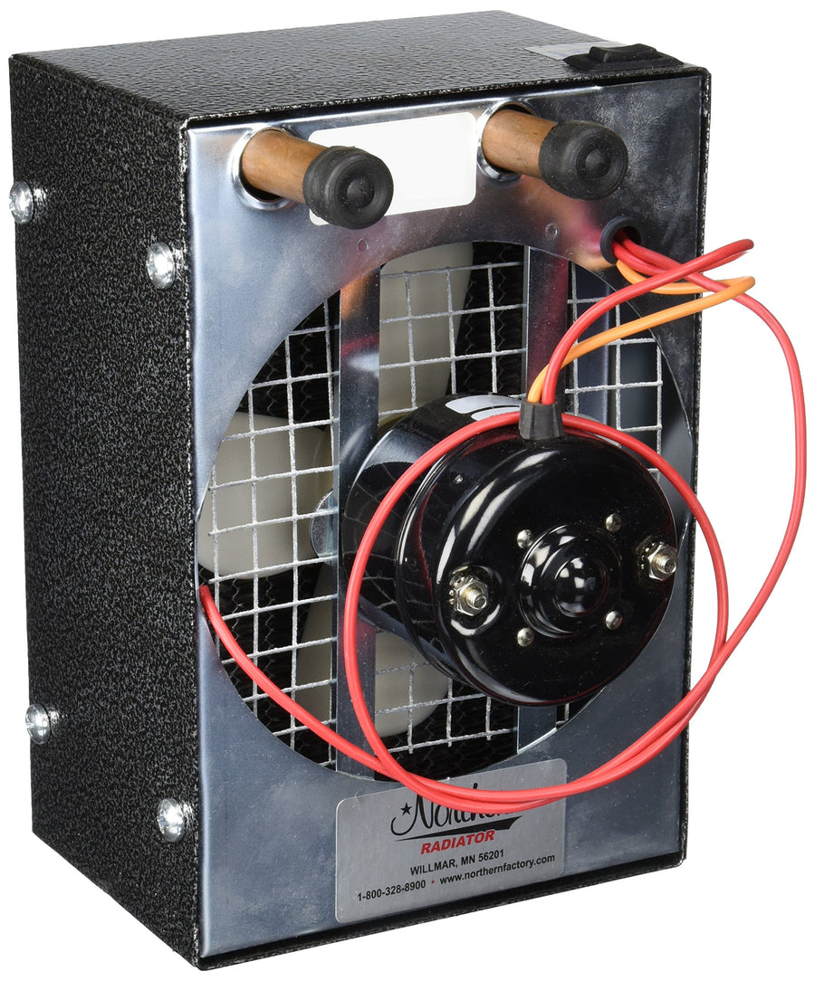 Auxiliary Northern Radiator Heater, 20000 BTU, Horizontal/Vertical Mount, 9-1/2 x 6-1/2 x 7 in, 12V, 2 Speed, Installation Kit/Switch, Universal, Kit (AH474)