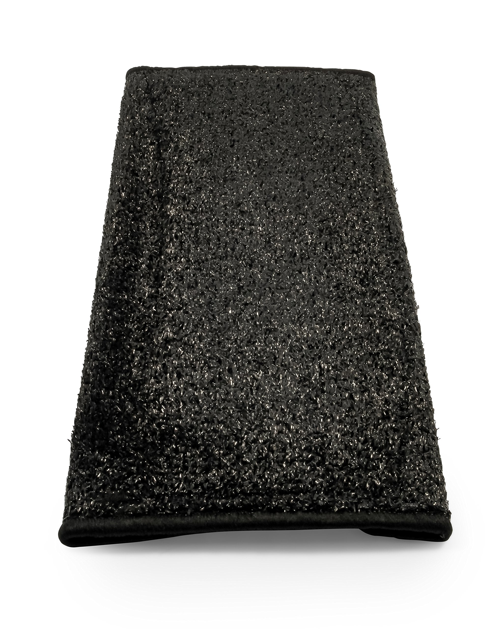 RV Step Rug Camco 42947 (Premium Radius Wrap Around Step Rug, Turf Material (22" Wide) - Black)
