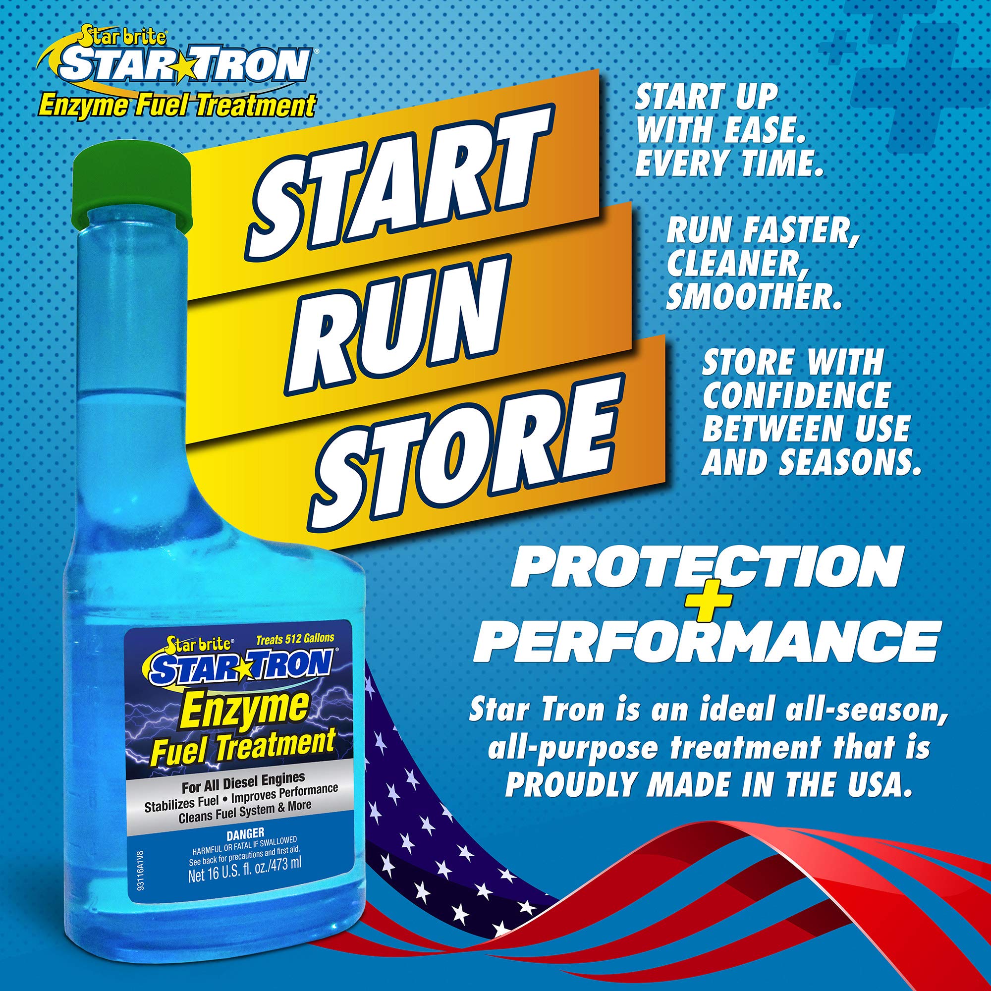 Star Tron Enzyme Fuel Treatment - Diesel Formula Super Concentrated - 32 oz
