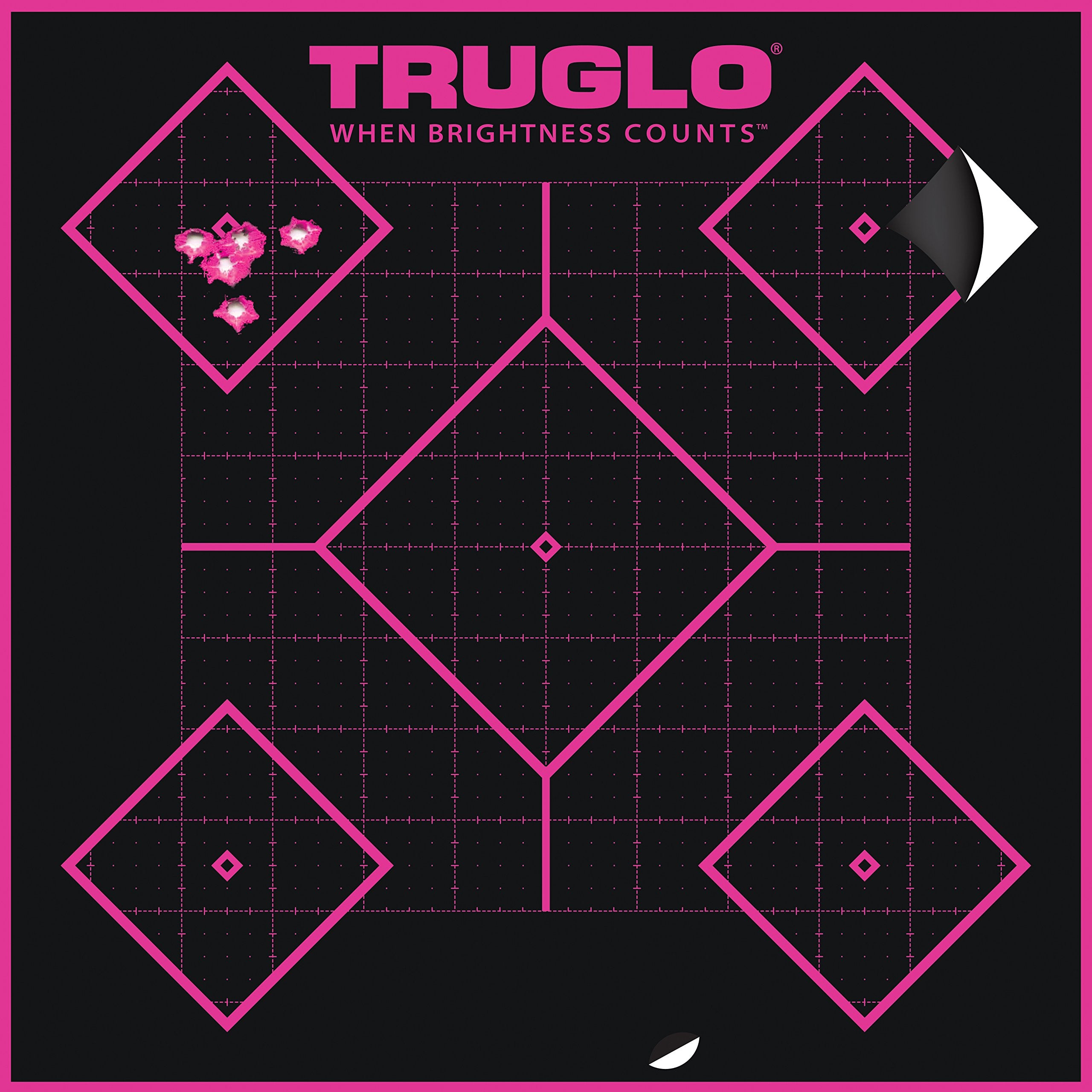 TRUGLO 5-Diamond TRU-SEE Reactive Splatter Target, 6-Pack, Pink