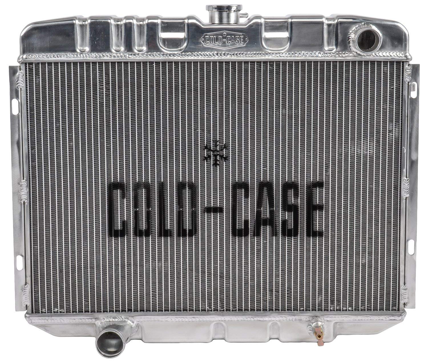 24in COLD - CASE Radiators Mustang BB 67-70 MT, silver (FOM588)
