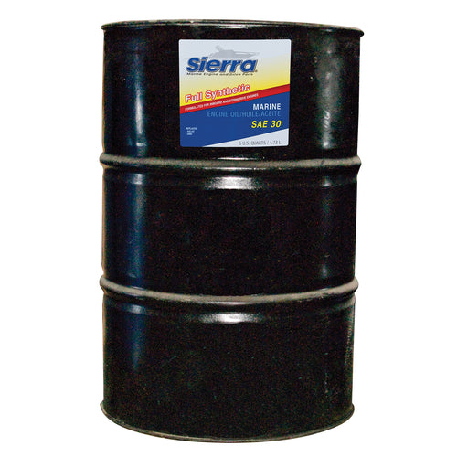 Sierra International 18-9410-7 SAE 30 Engine Oil Full Synthetic - 55 Gallon, white