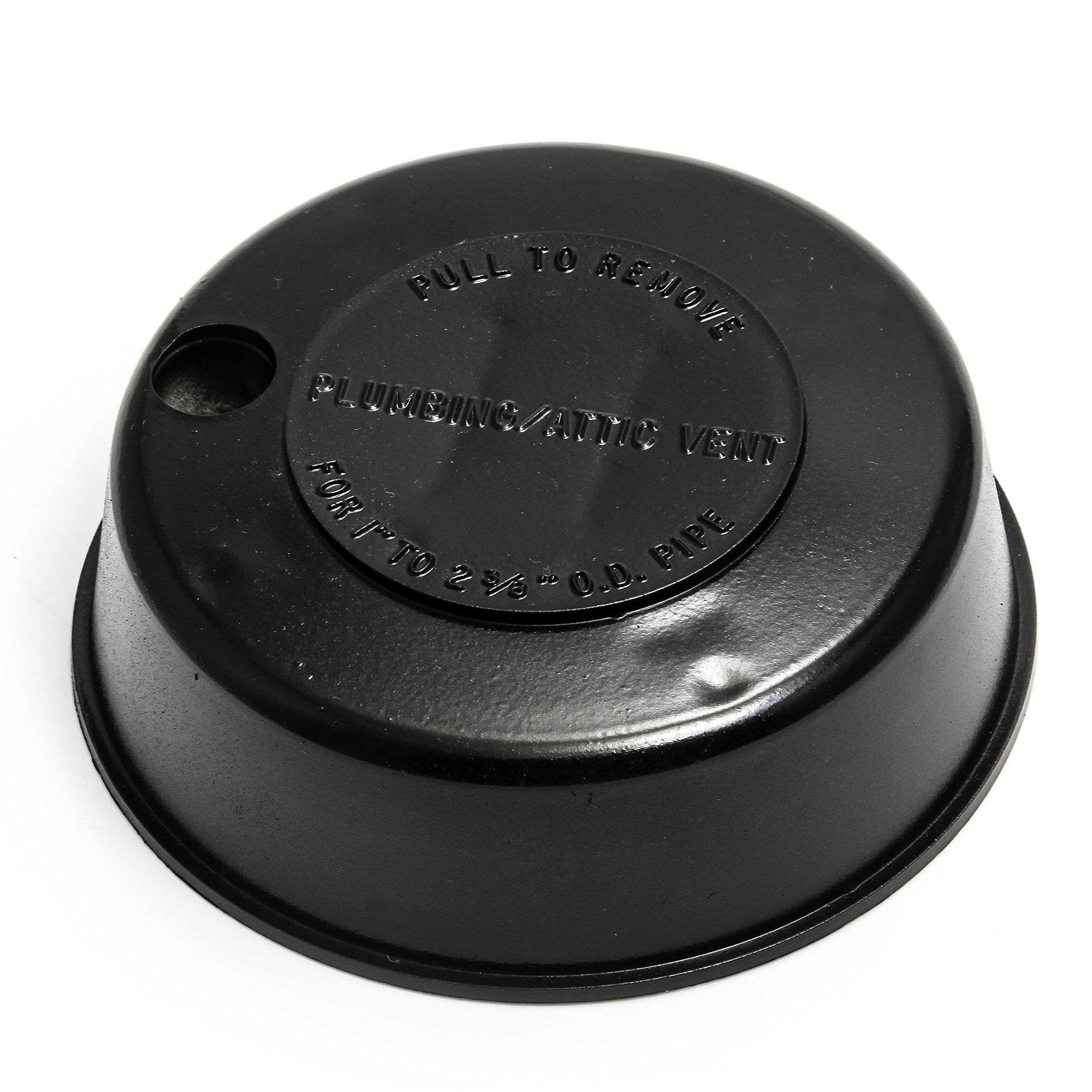 Camco Plumbing Vent Cap Replace-All with Spring Attachment - Replaces Lost or Damaged RV Plumbing Vent Caps | Fits Up to 2" Plumbing Vent Pipe - Black (40137)