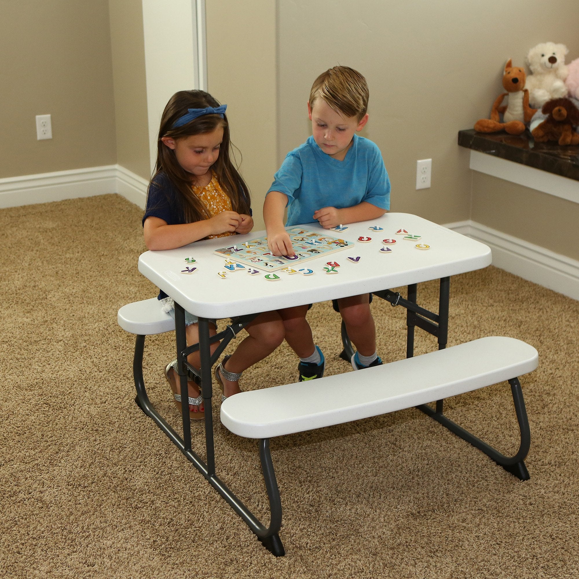 Kid's Picnic Table LIFETIME, White