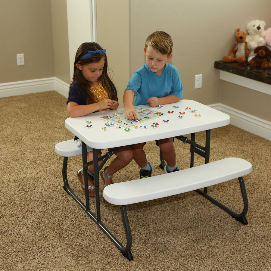 Kid's Picnic Table LIFETIME, White