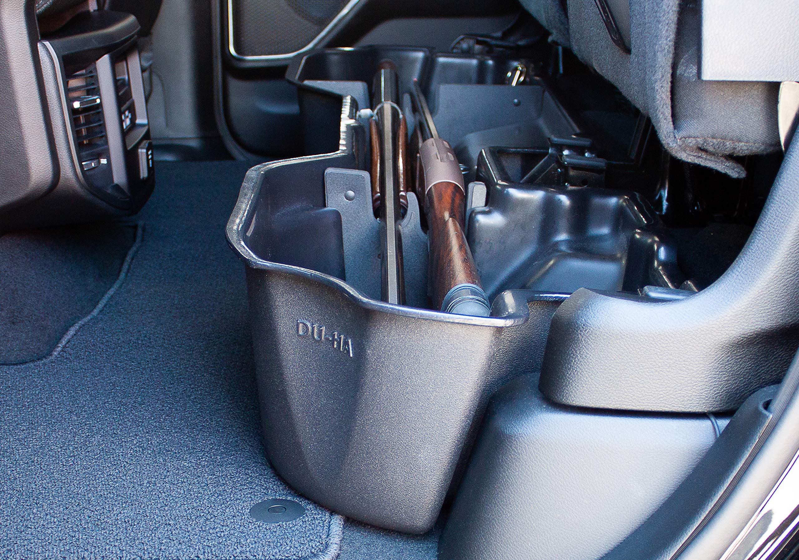 Under Seat Storage DuHa 30104 fits 2019-2026 Ram 1500 Quad Cab (New Body Style) | Black Heavy Duty Back Seat Organizer | Easy Installation | Seamless Integration