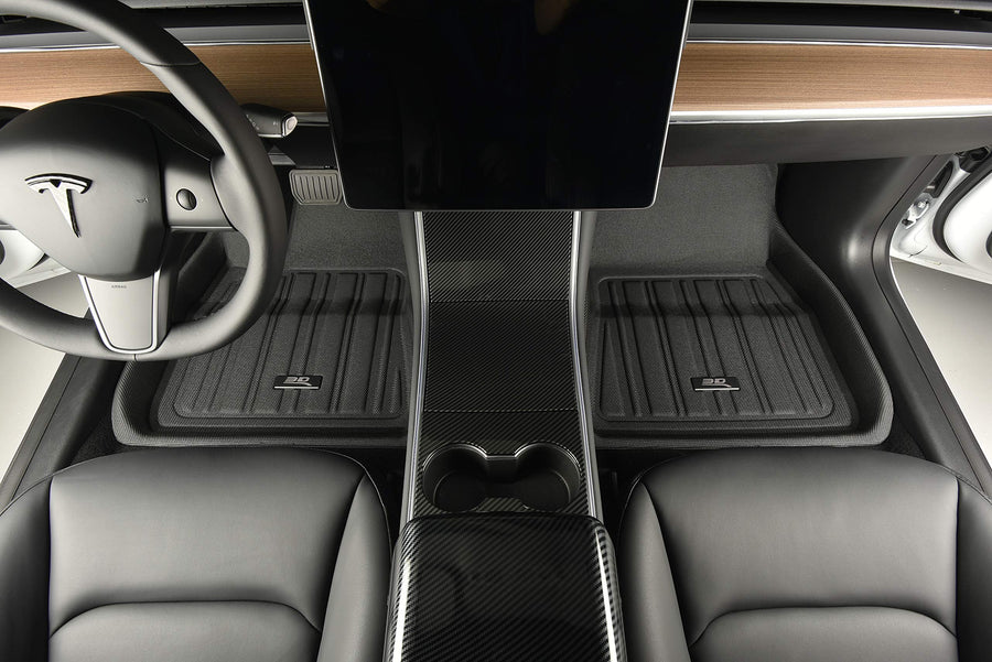 Kagu 3D MAXpider Custom Fit Floor Mat (Black) Compatible with Audi Q4 e-tron / Q4 e-tron Sportback 2022-2025 - Full Set