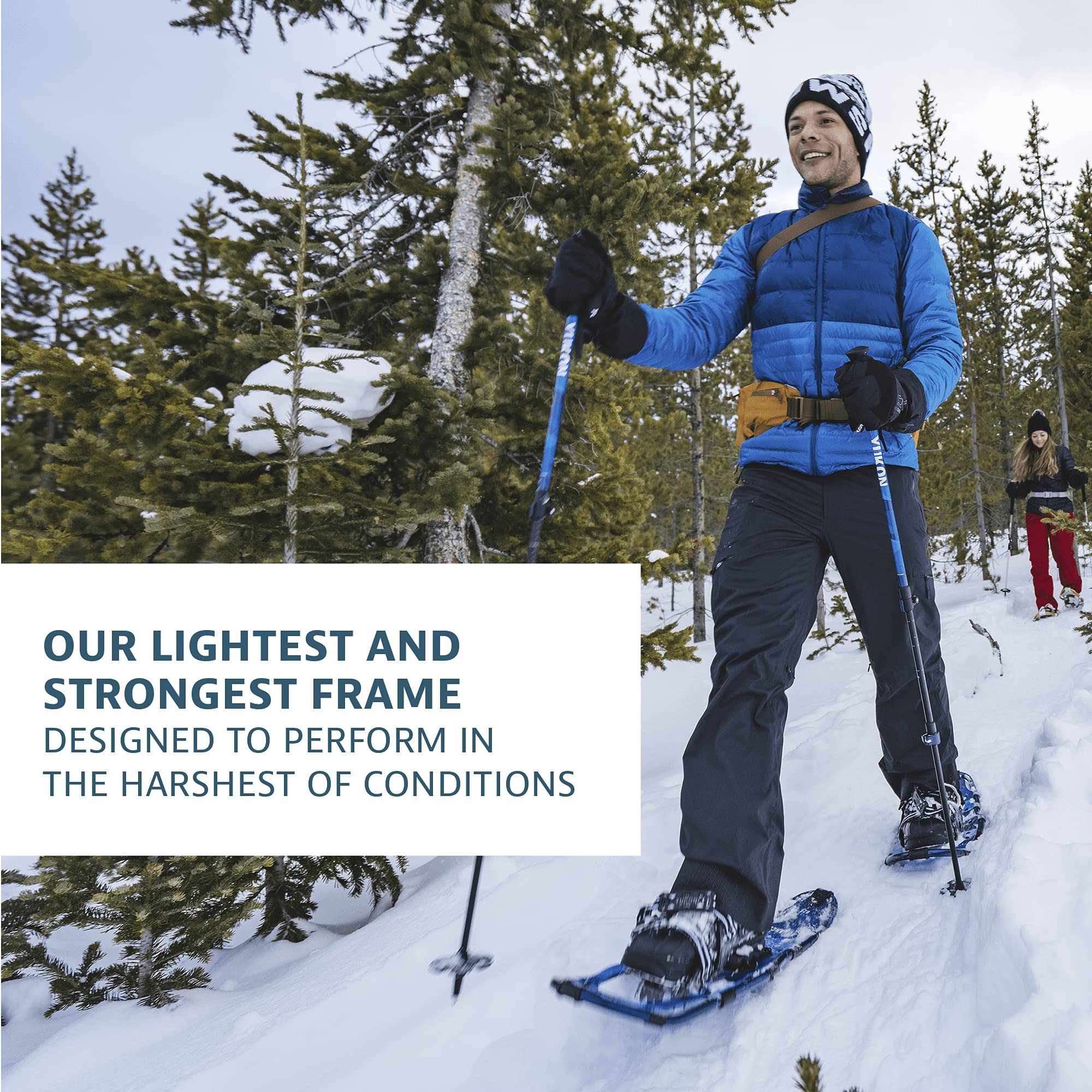 Yukon Charlie's Snowshoe Kit Advanced, 9-inch x 30-inch, Includes Snowshoes, Trekking Poles, and Travel Bag