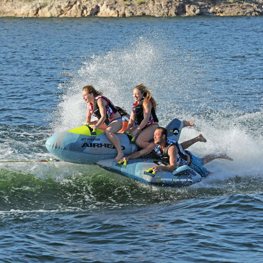 Jet Fighter AIRHEAD | 1-4 Rider Towable Tube for Boating
