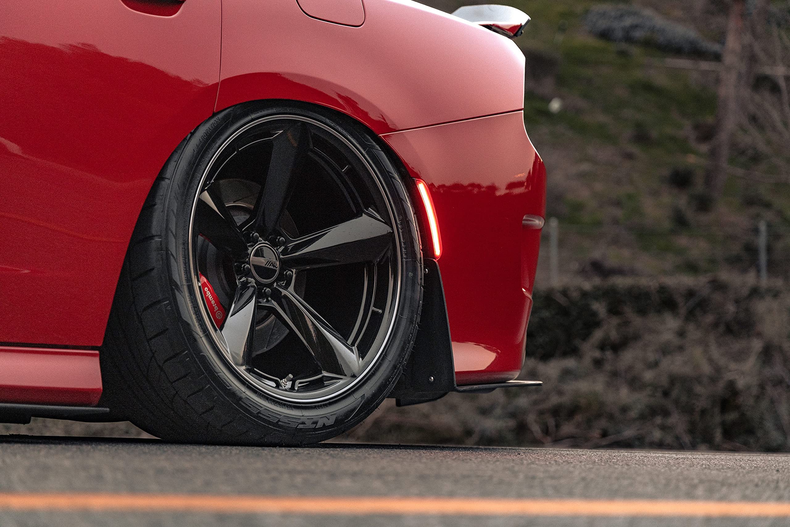 TTF American Racing 20X11 5X4.5 7.97 50mm GLOSS BLACK WITH DOUBLE DARK TINT LIP - AR946BT20111250