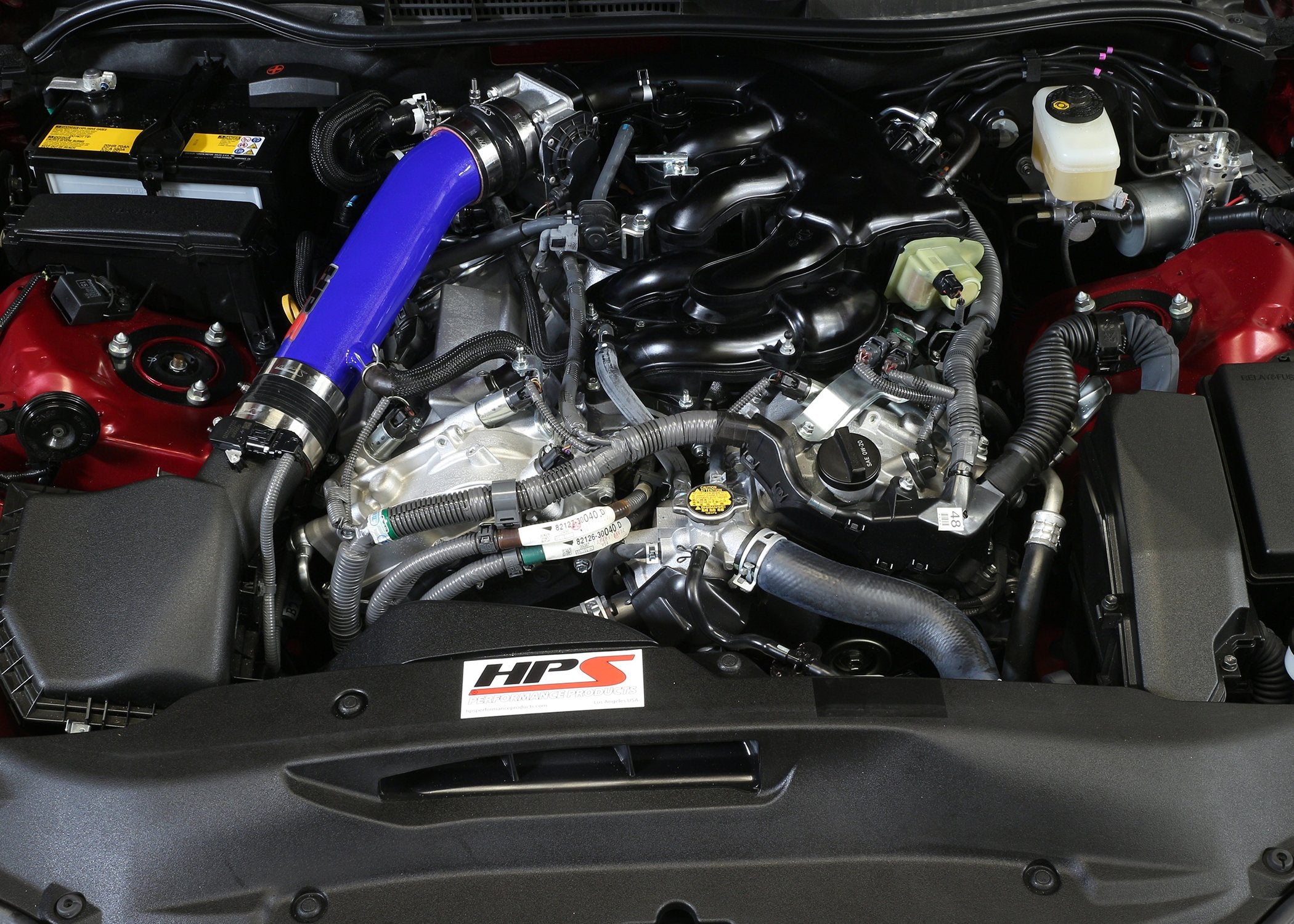 HPS Blue Performance Air Intake Pipe (Post MAF Cool Short Ram) Compatible for 2014-2015 Lexus IS250 2.5L V6 Non F-Sport, 27-560BL