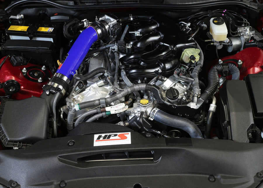 HPS Blue Performance Air Intake Pipe (Post MAF Cool Short Ram) Compatible for 2014-2015 Lexus IS250 2.5L V6 Non F-Sport, 27-560BL