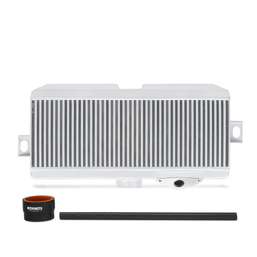 Mishimoto Top-Mount Intercooler MMTMIC-STI-08SLBK Fits Subaru STI 2008-2014 Silver Cooler, Black Hose