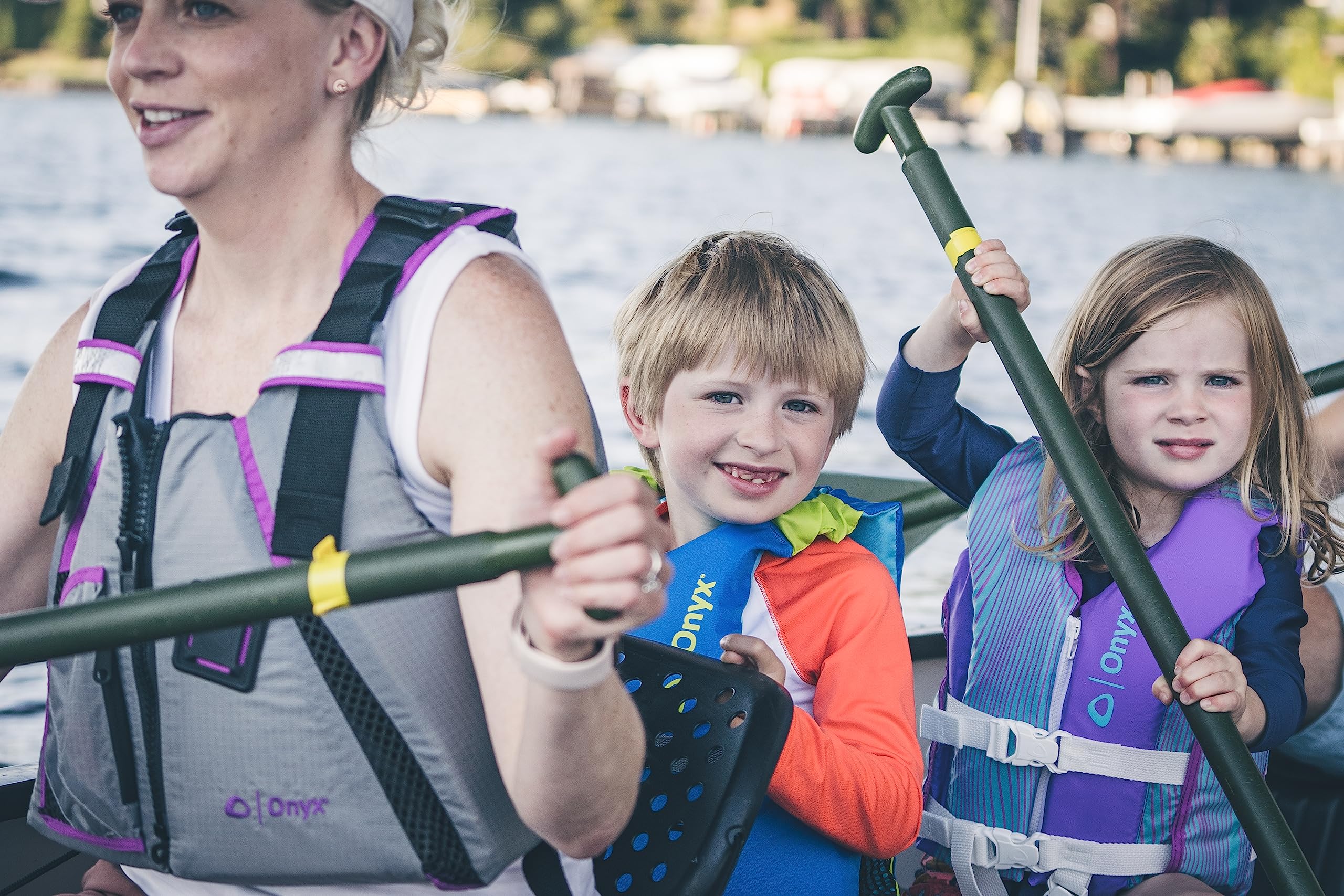 All Adventure ONYX Child Paddle & Water Sports Life Jacket, Purple