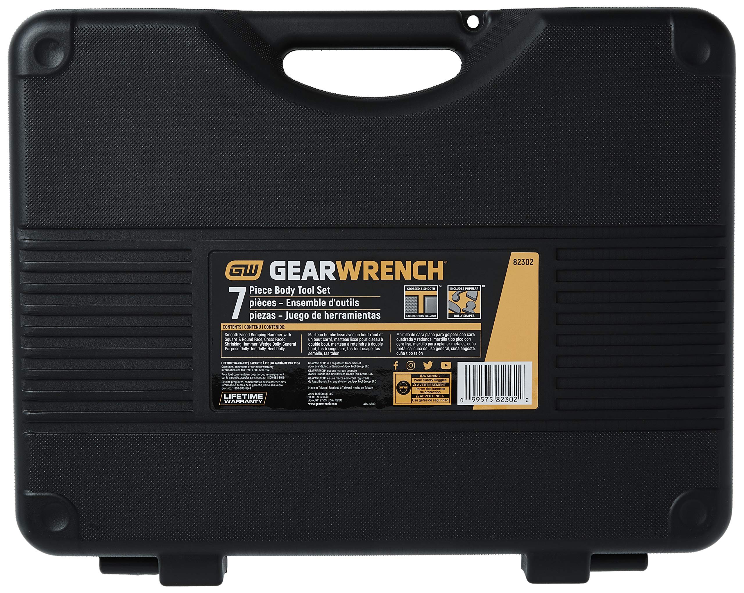 7 Pc. GEARWRENCH Auto Body Tool Set, Hammers and Dollys, 82302