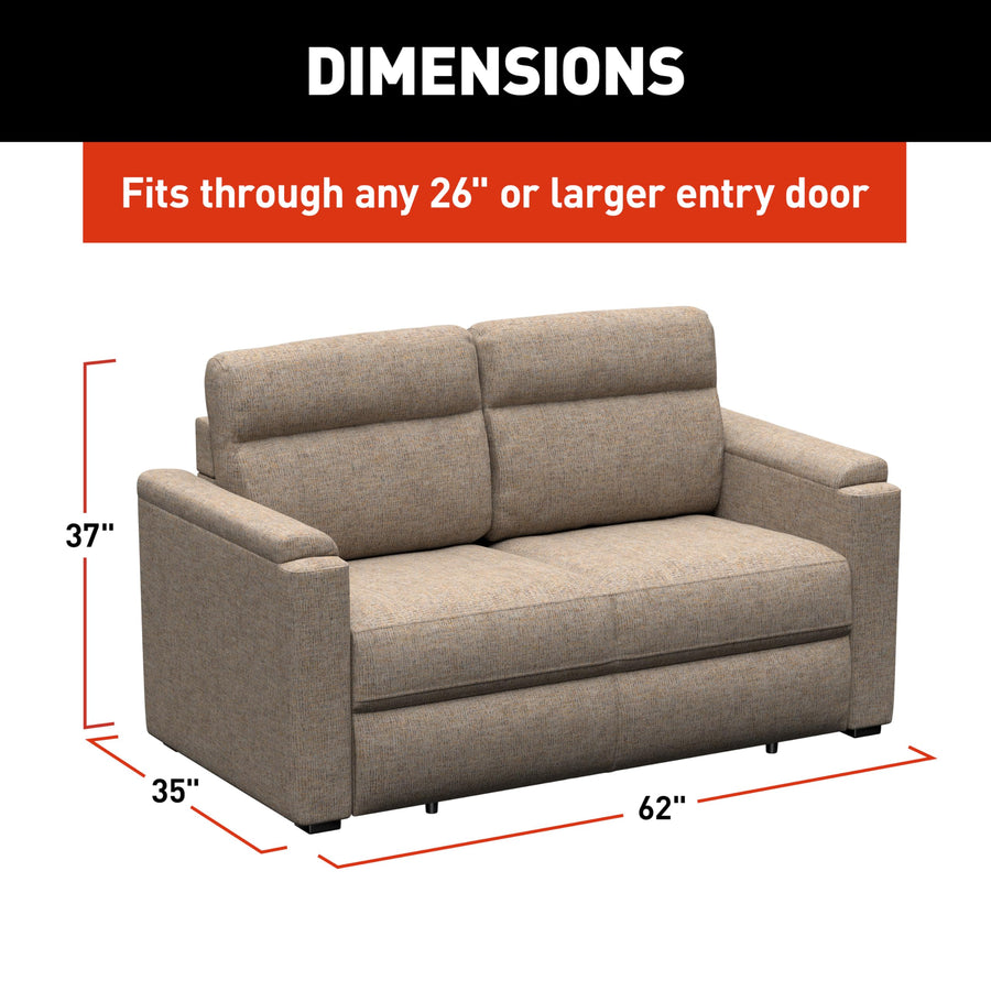 Dellmead THOMAS PAYNE Signature Heritage Series 62" RV Rest Easy Sleeper Sofa with Easy-to-Use Fold-Out Mechanism, 81" Bed Depth - 2024044238