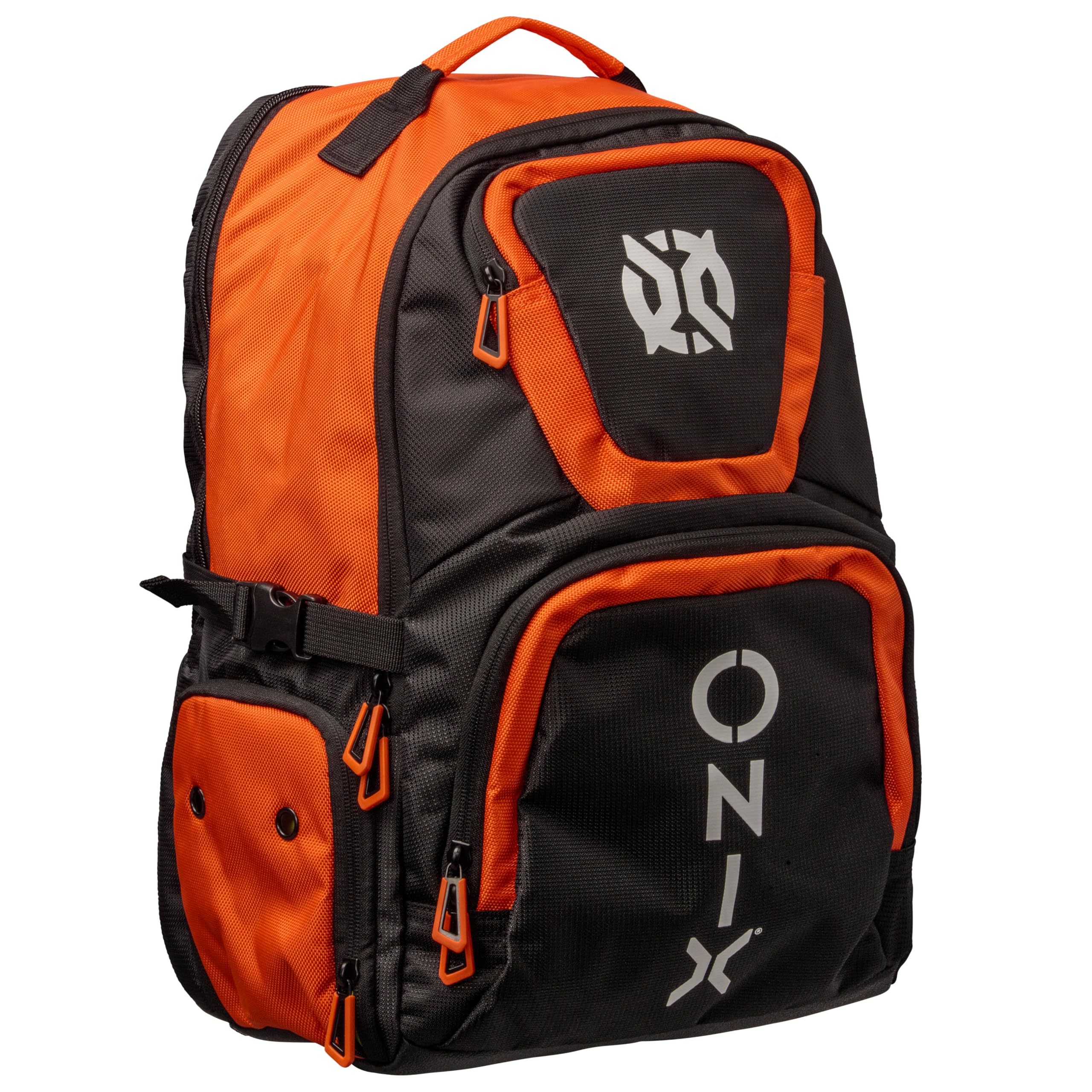ONIX Pro Team Pickleball Durable Polyester Padded Paddle Compartment Easy to Carry Backpack — Orange/Black