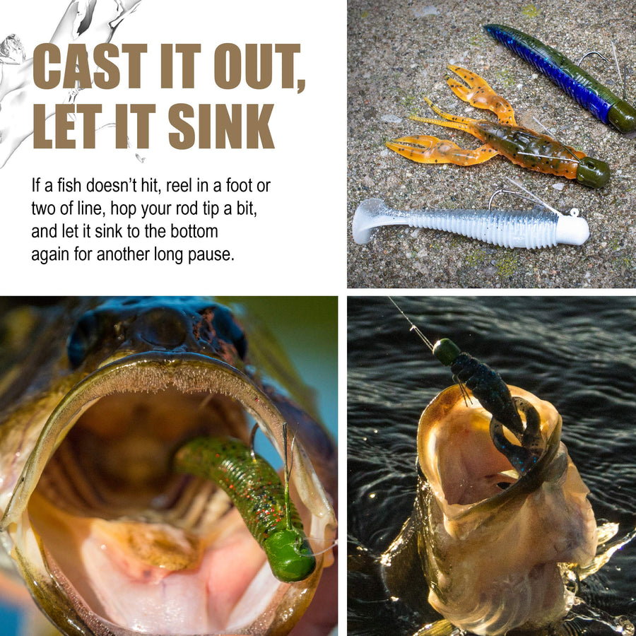 Finesse Swimbait Lunkerhunt Pre-Rigged, Perfect Pumpkin – Soft Bait Fishing Lure with Realistic Design, Weedless Mushroom Head Jig, Weighs ¼ oz, 3” Length