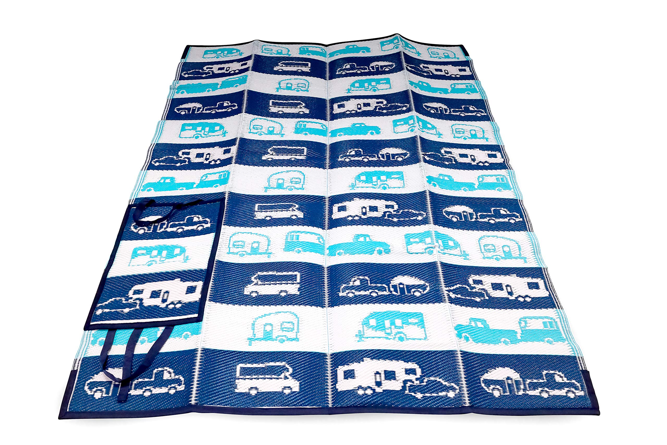 Handy Mat Camco 53266"Life is Better at The Campsite - 60" x 78", Reversible RV Pattern