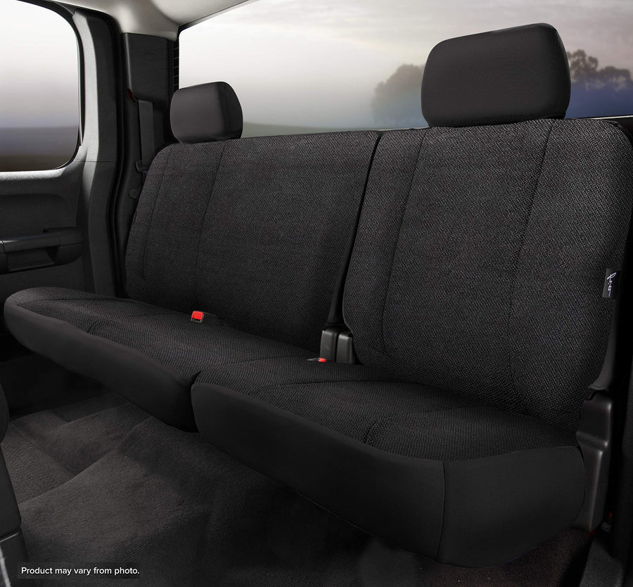 Custom Fit Fia TRS42-76 Black Rear Seat Cover Split Seat 40/60 - Saddle Blanket (Solid Black)