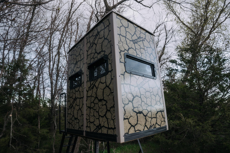 Steel Wall Striker Box Blind/CONSTUCTION Cracked MUD CAMO
