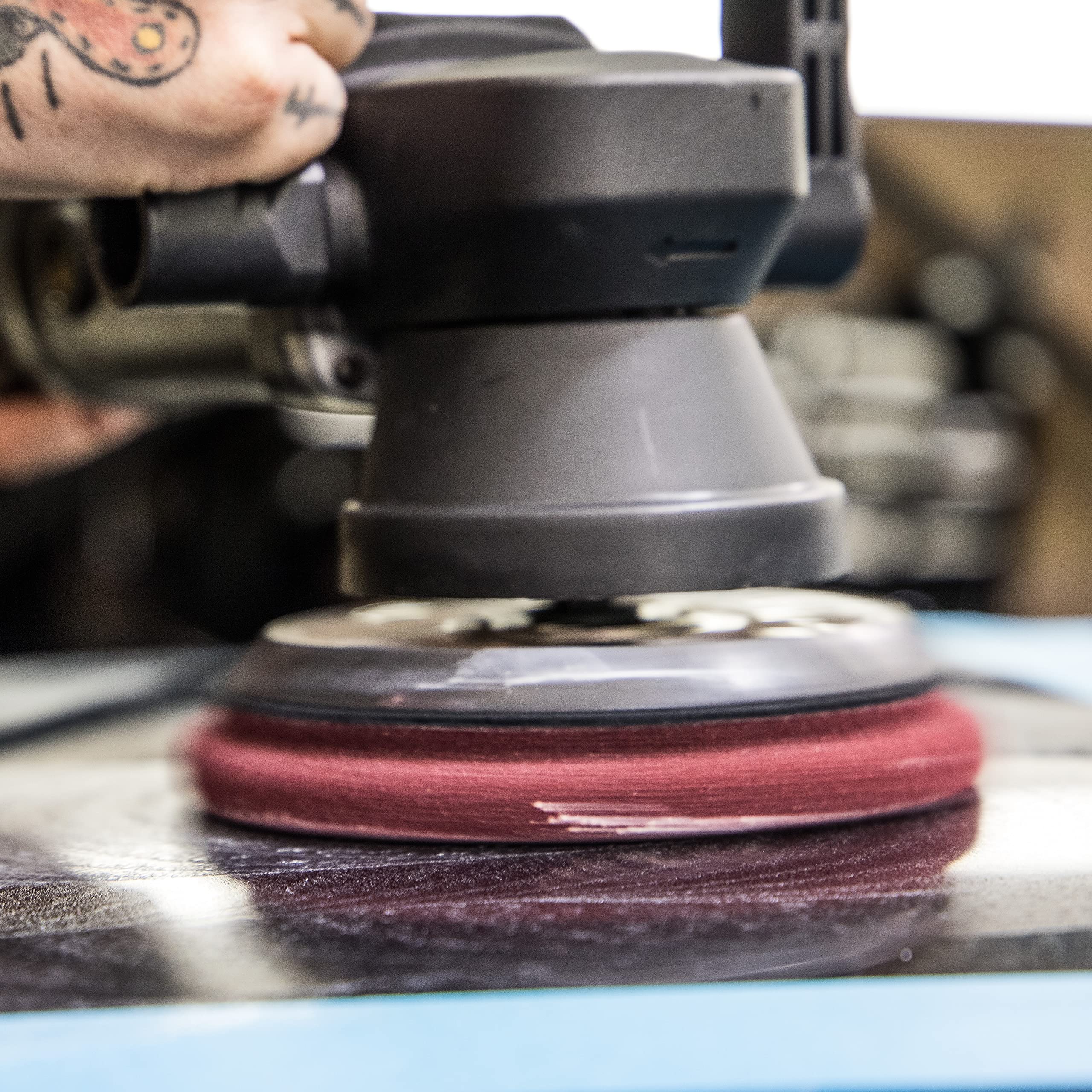Meguiar's 5" Soft Buff DA Foam Cutting Disc - Hook and Loop Foam Pad for Removing Swirls, Scratches, and Oxidation - for use with 5" DA Backing Plate and DA Polisher, 1 Disc