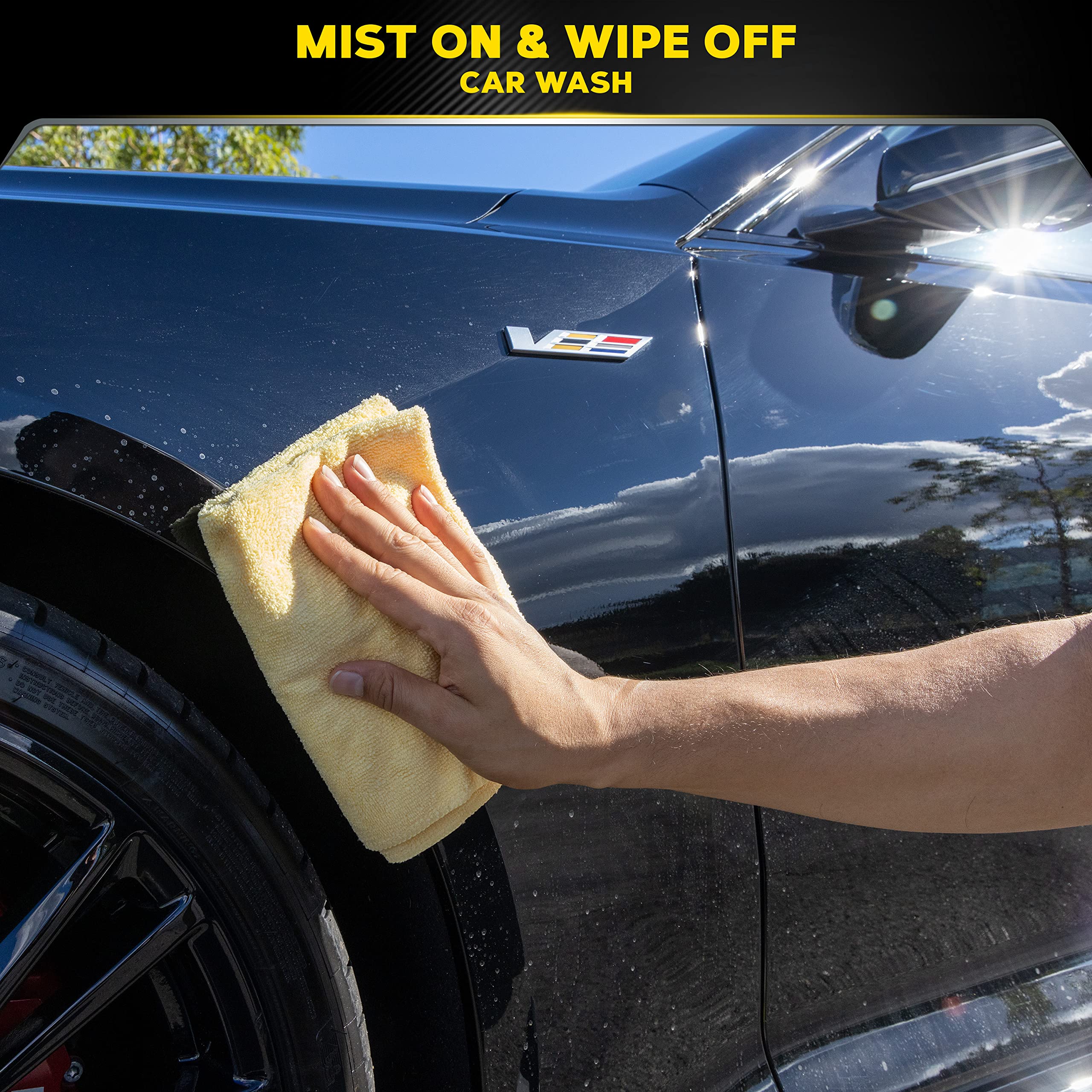 Ultimate Waterless Wash & Wax Meguiar’s, Scratch-Free Cleaning Spray that Cleans and Protects Without Water, 2-in-1 Detailer for Shine, Cool Car Gifts for Men and Women, 26 Oz
