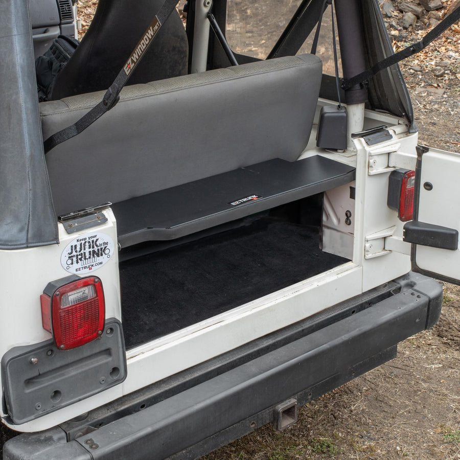 Folding Security Trunk/Storage Box EZTrunk for TJ 1997-2006 by EZ4X4 Patented & Patent Pending