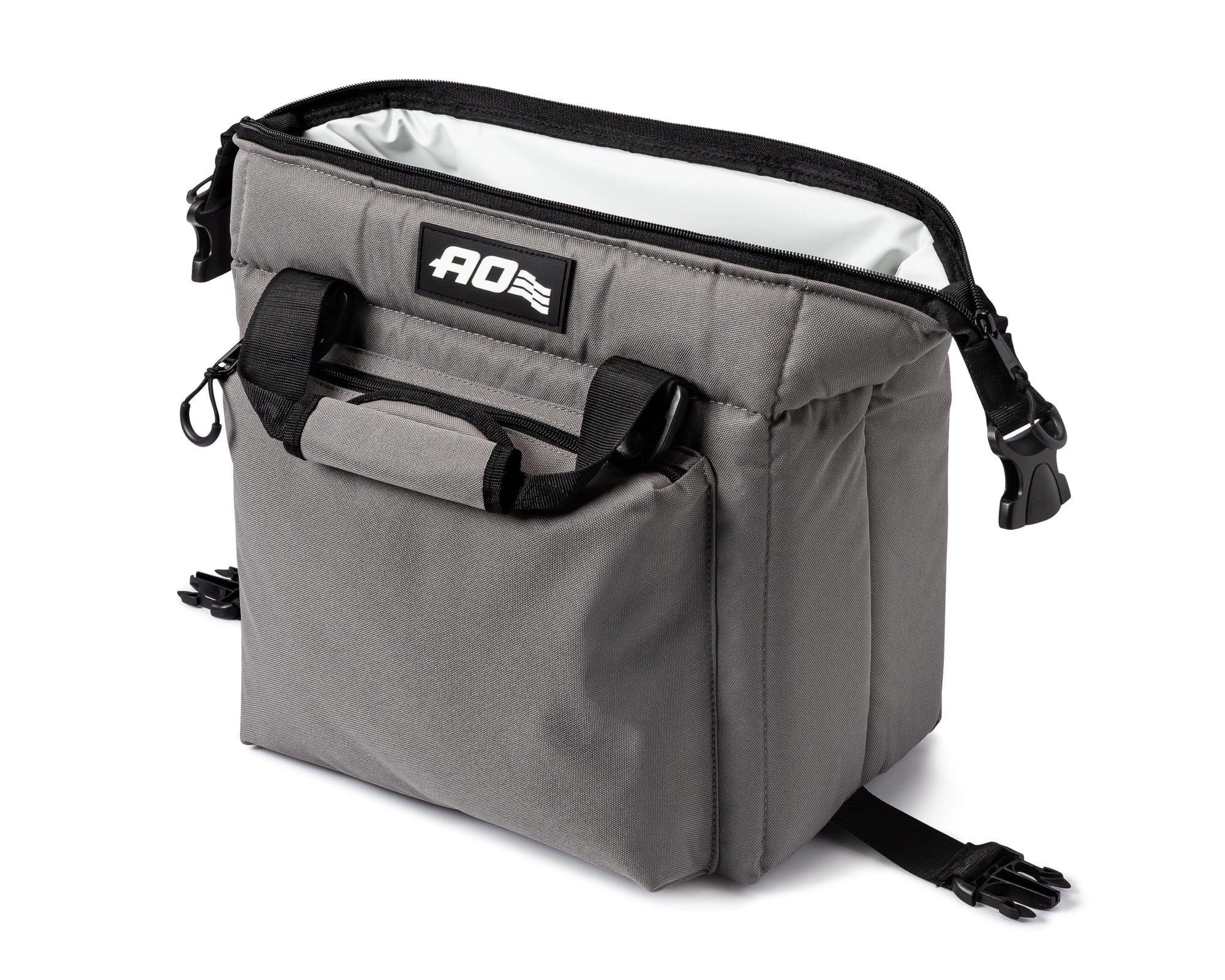 Caravan AO Coolers Canvas Soft Cooler with High-Density Insulation, Oversized Storage Pockets, Charcoal, 12-Can