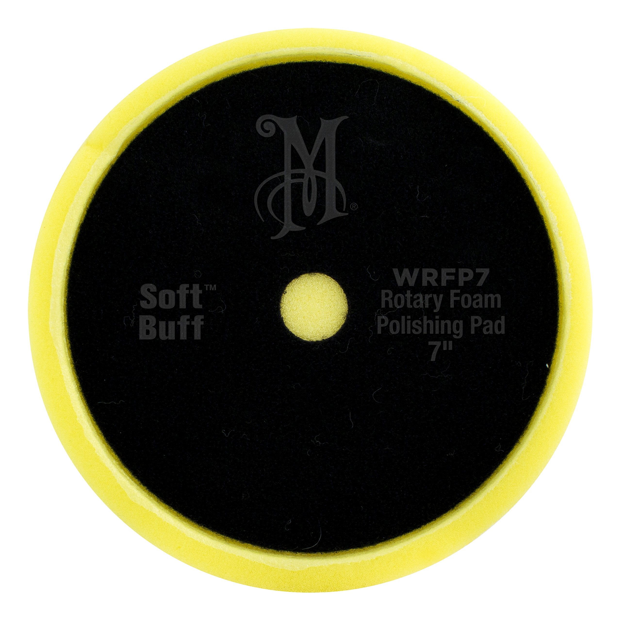 7" Meguiar's Soft Buff Rotary Foam Polishing Pad WRFP7 - Professional Polisher for Removing Light Paint Defects and Maximizing Gloss - Foam Polishing Pad for Use with a Rotary Buffer, 1 Count