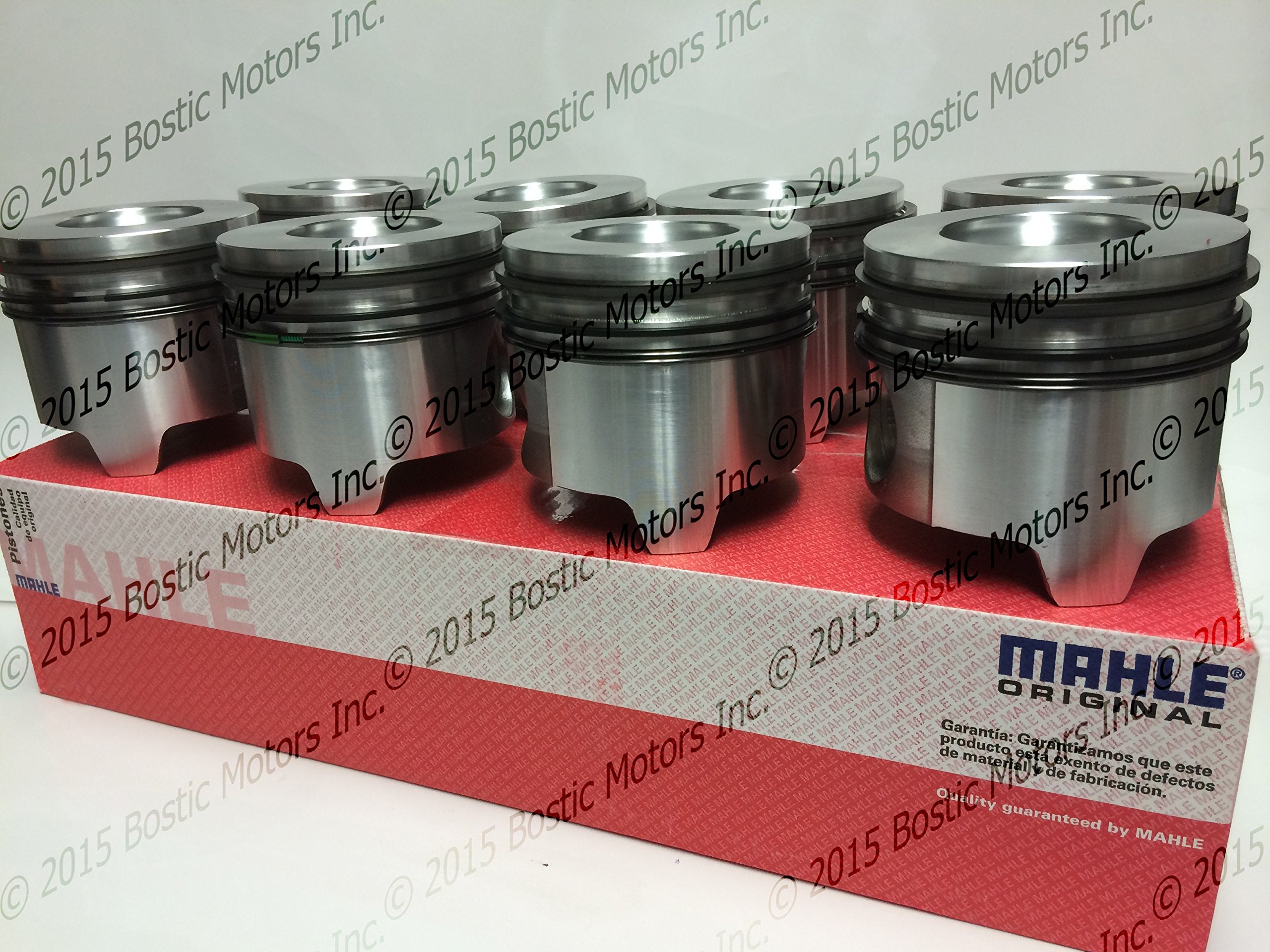 Pistons set MAHLE for Ford 7.3 7.3L Diesel set of 8 95-03 MAHLE Clevite .040 Oversize w/Rings