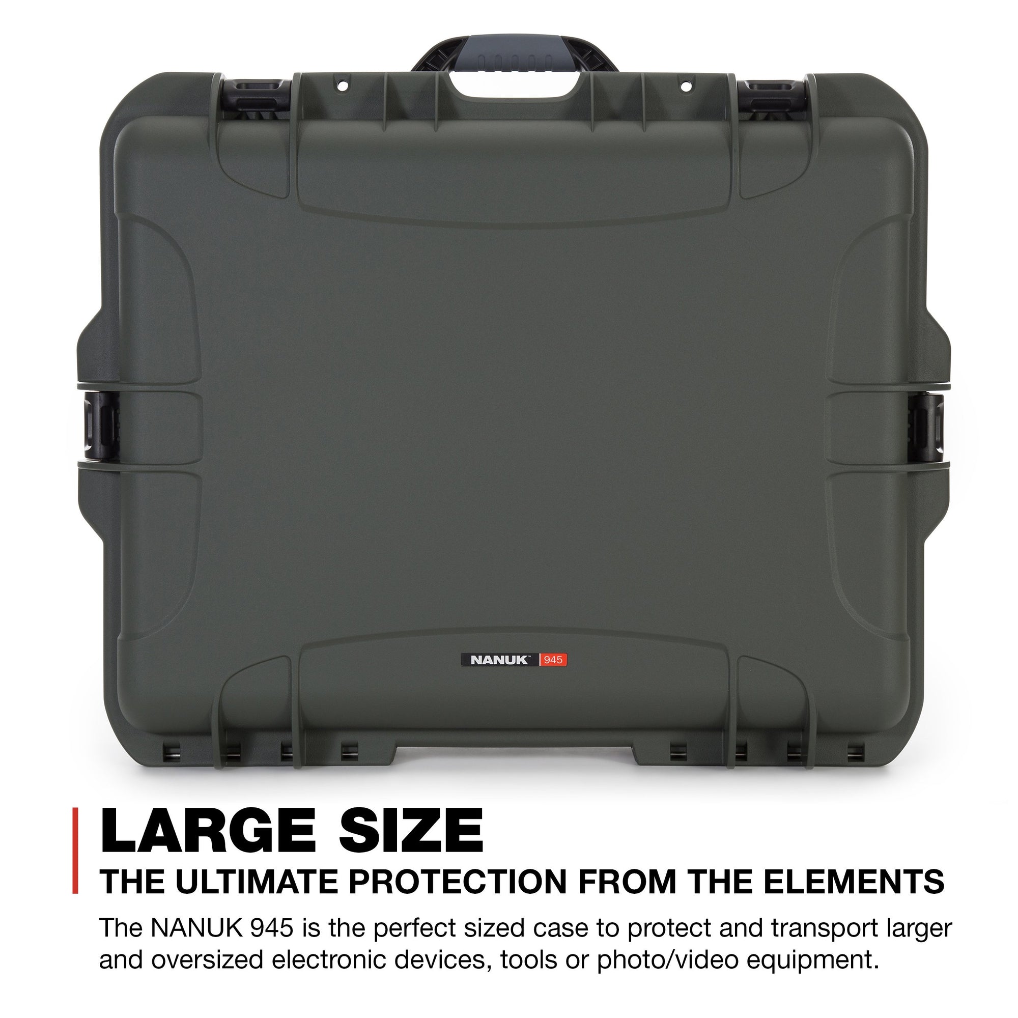 Waterproof Nanuk 945 Hard Case with Padded Dividers - Olive