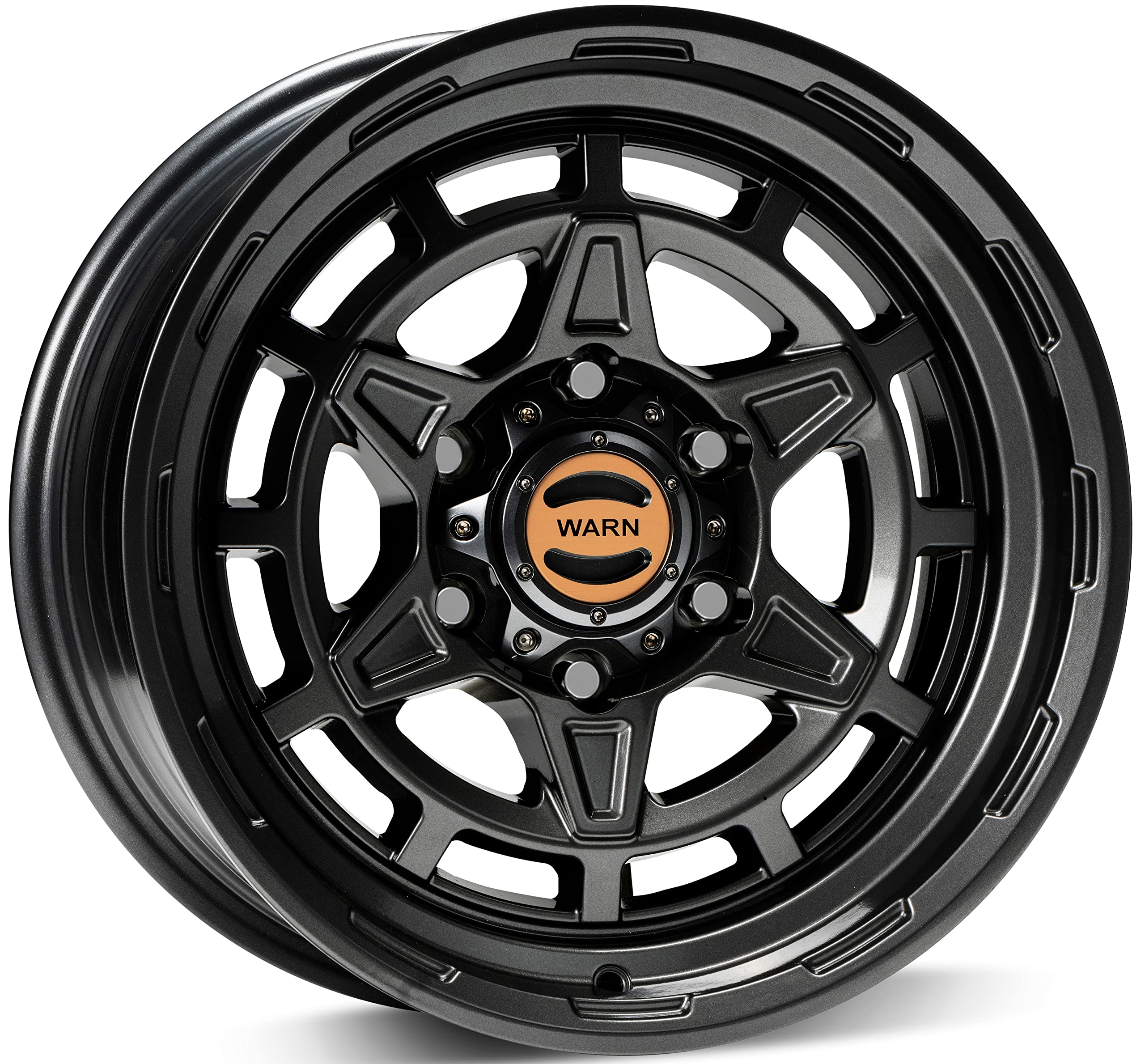 Epic WARN Wheels with Six-Lug Bolt Pattern, Black - Fits: 2021 Ford Bronco and 2019-Current Ford Ranger, Toyota Tacoma, and Toyota 4Runner