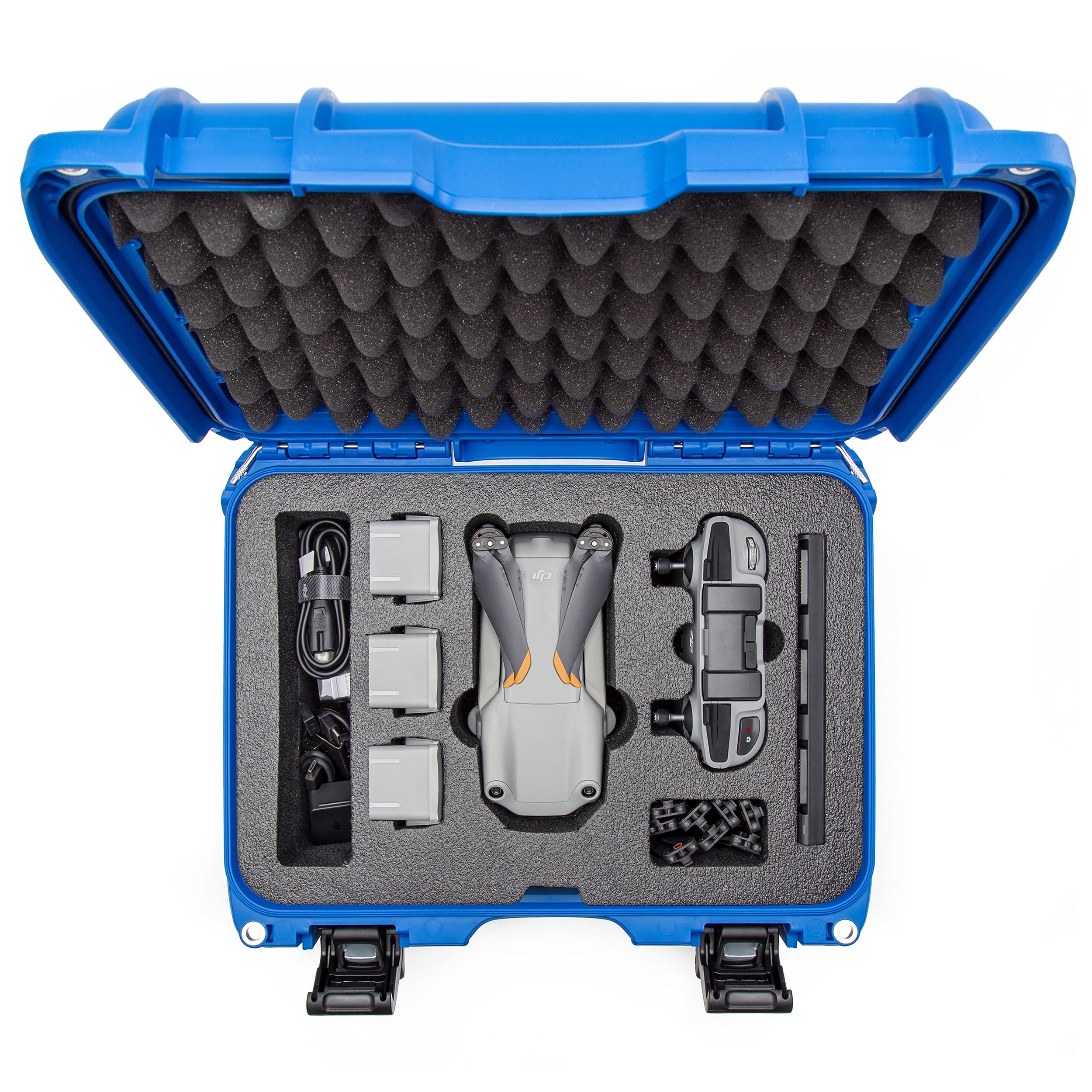 Waterproof Nanuk 915 Hard Case with Foam Insert for DJI Air 2S Fly More Combo - Blue (915-MAVIA2S8)