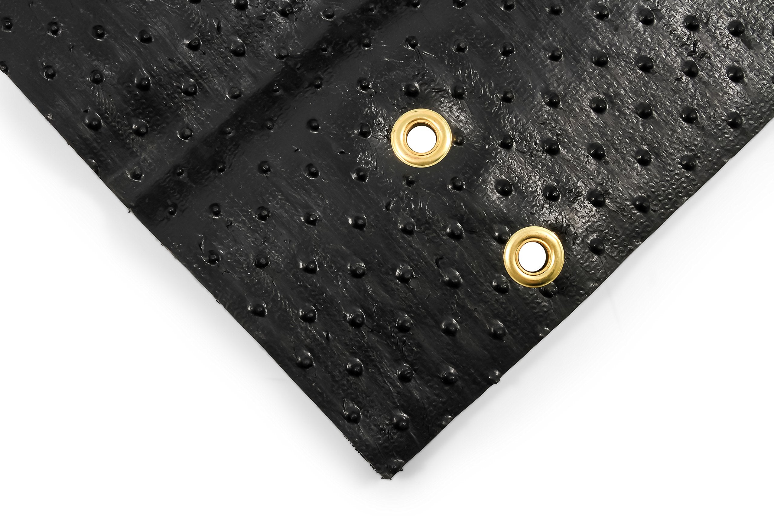 Camco Wrap Around Premium RV Step Rug - Fits 18-inch Wide Steps - Adjustable Depth of 8-inches to 10.5-inches - Compatible with Manual or Electric RV Steps - Black (42962)