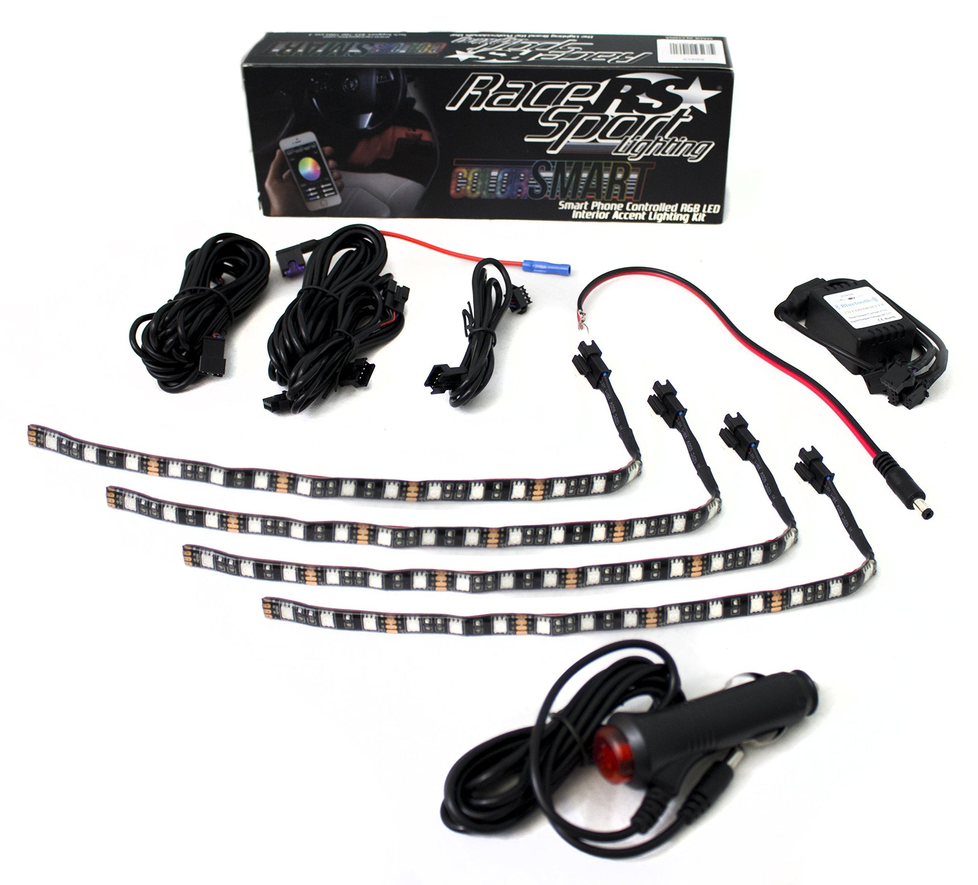 Race Sport Lighting RSIKCSR ColorSMART Smartphone Controlled Interio,Black