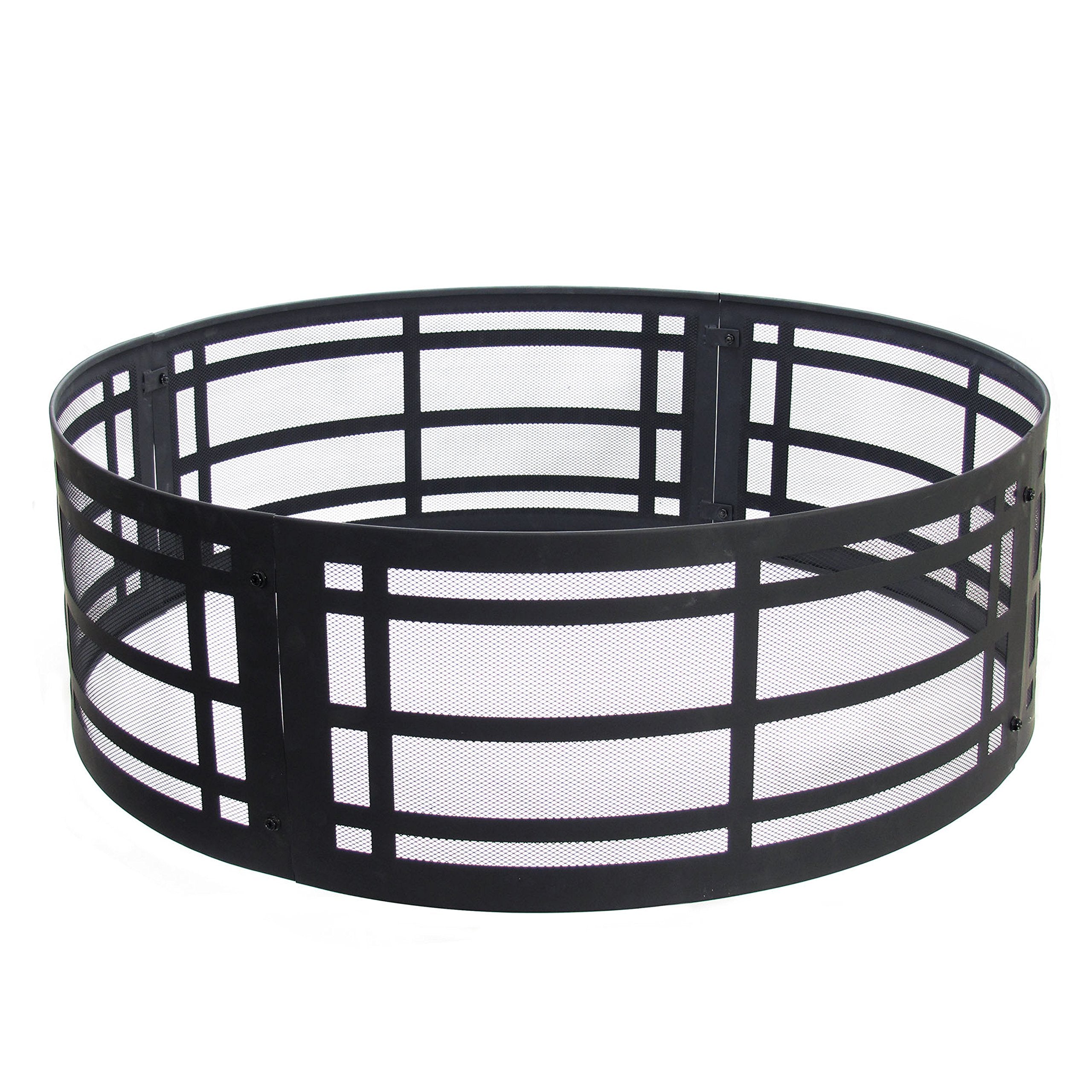 GHP Group OFW169FR-1 Pleasant Hearth 36" Classic fire Ring, 36.00 x 36.00 x 12.00 Inches, Black