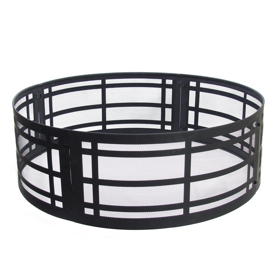 GHP Group OFW169FR-1 Pleasant Hearth 36" Classic fire Ring, 36.00 x 36.00 x 12.00 Inches, Black