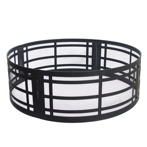 GHP Group OFW169FR-1 Pleasant Hearth 36" Classic fire Ring, 36.00 x 36.00 x 12.00 Inches, Black