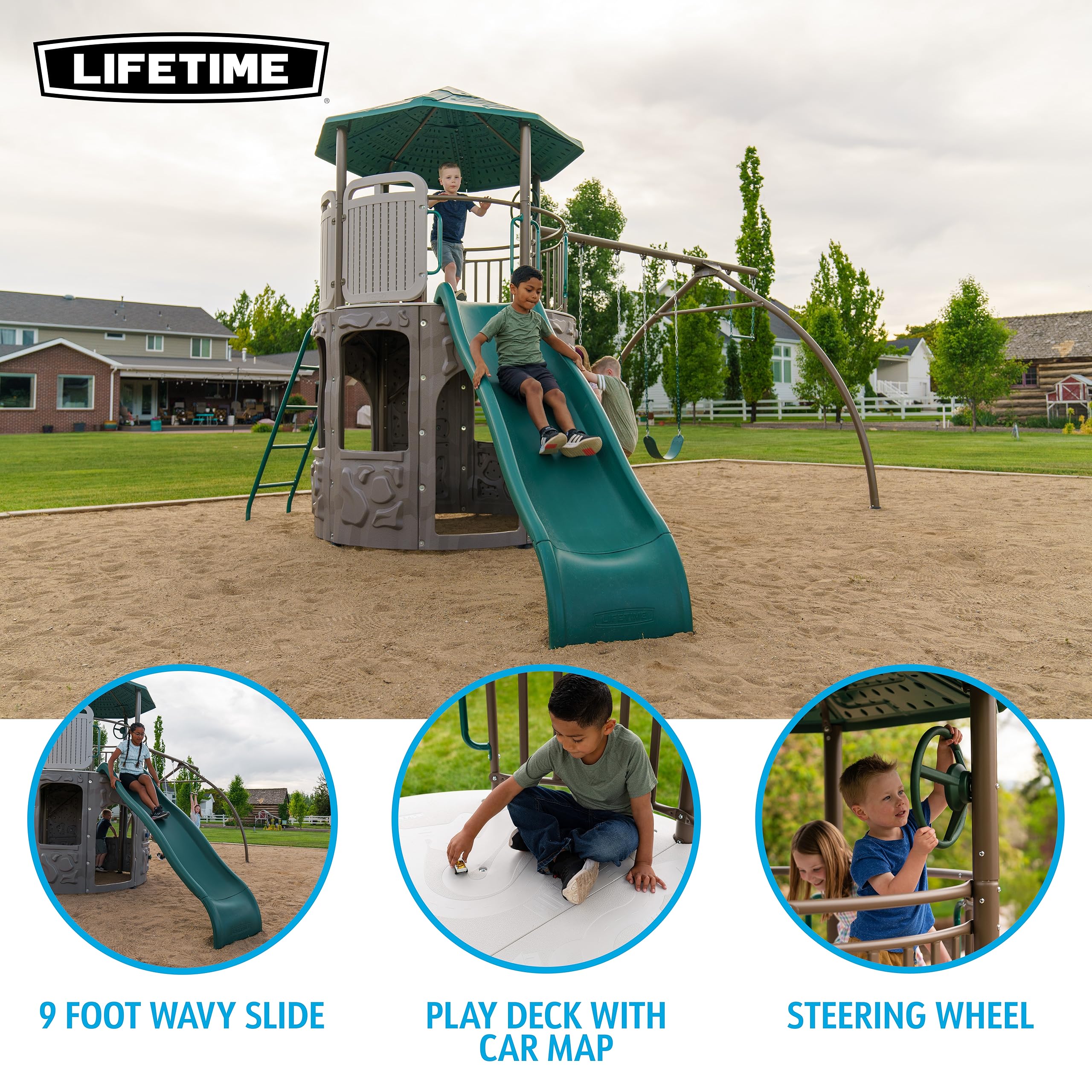 Adventure Tower Lifetime Swing Set Playset