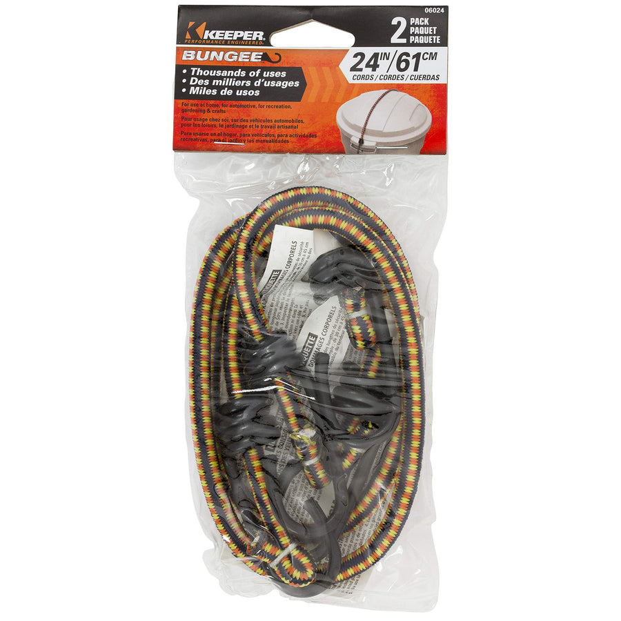24" Keeper Bungee Stretch Cords (2 Pack)