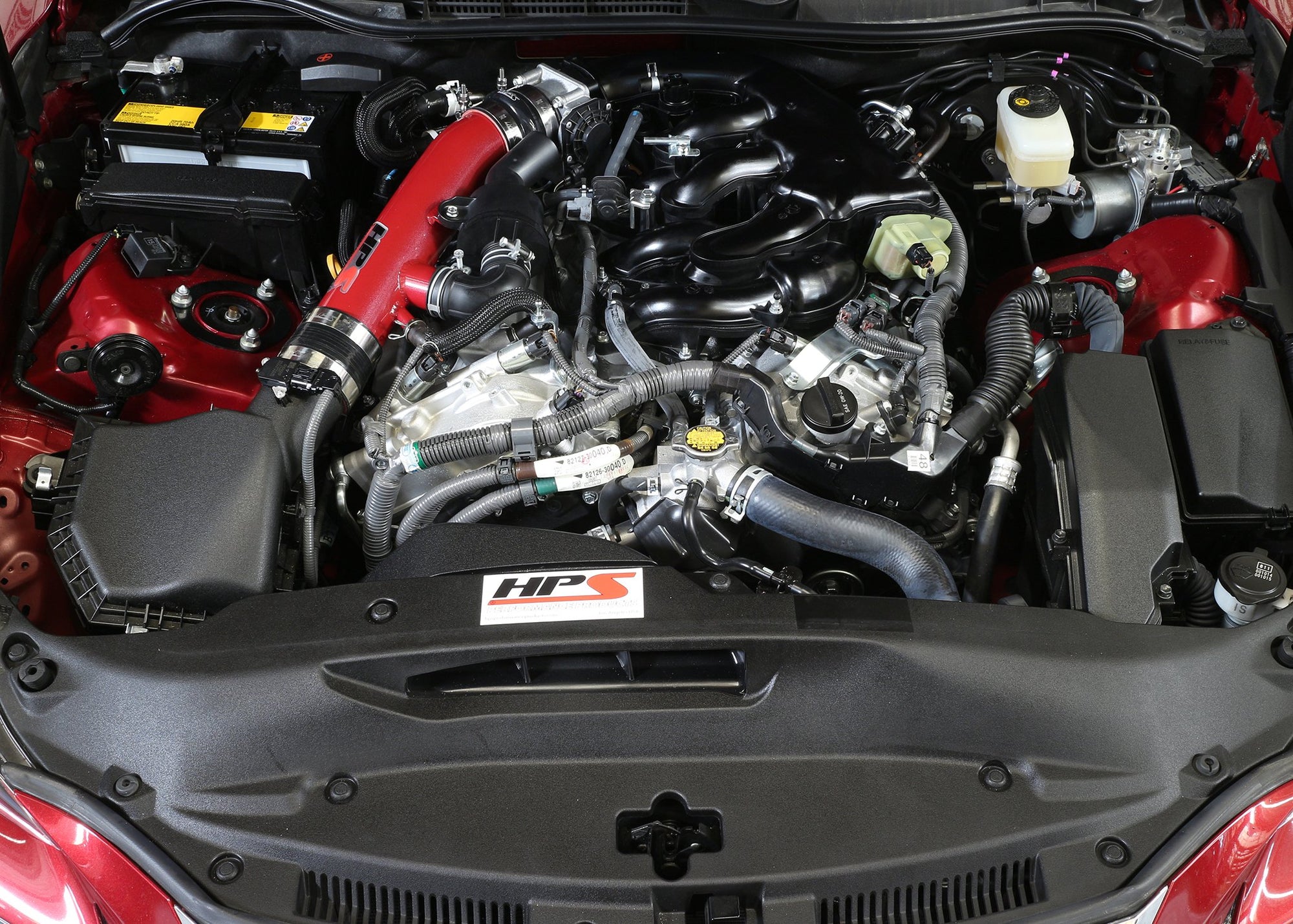 HPS 27-559R Red Air Intake Pipe HPS (Post MAF Cool Short Ram)