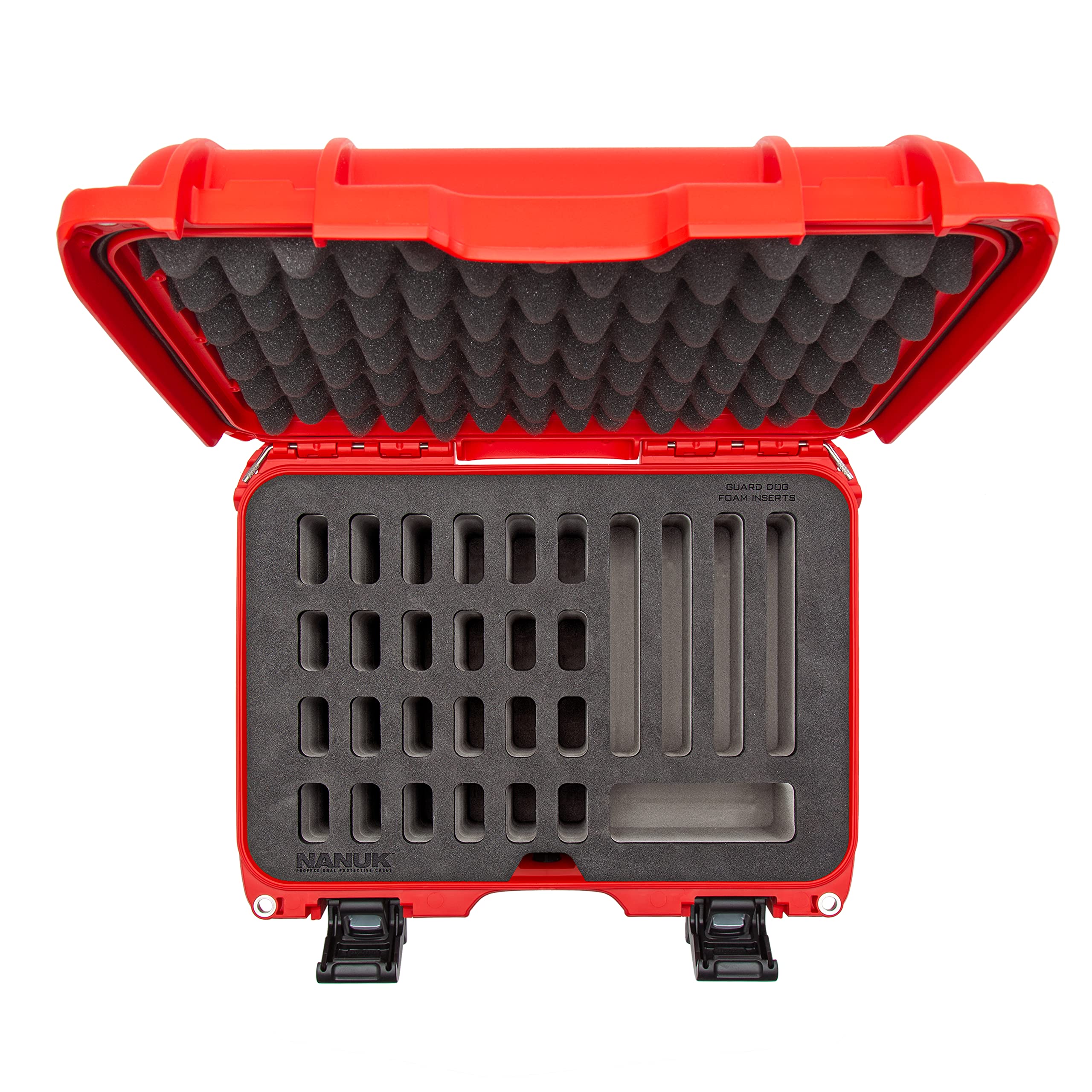 Red Nanuk Case w/Foam Insert for 28 Knives 915-28KNI9