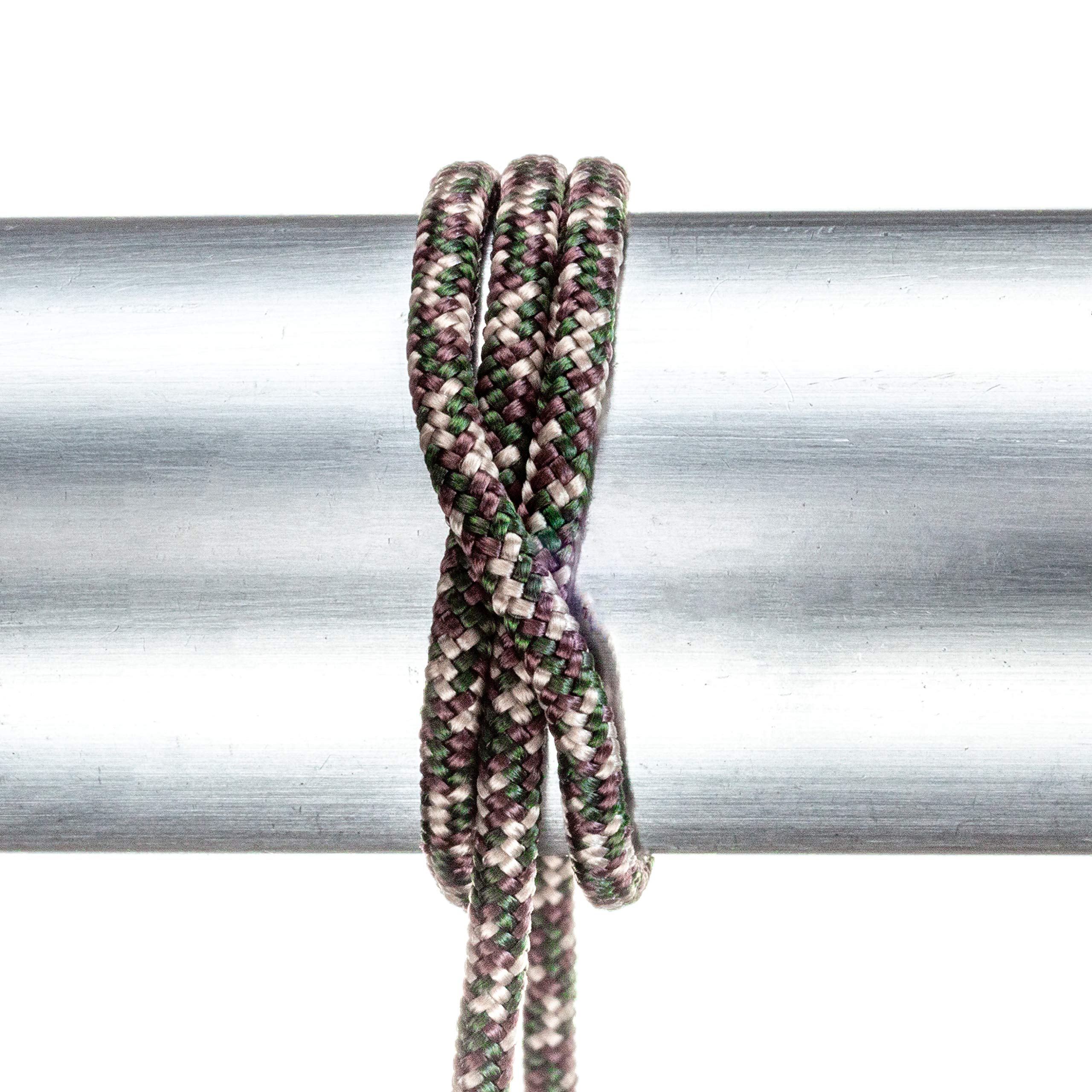 Attwood Hollow Diamond-Braided 11717-2 Multifilament Polypropylene Cord, Camoflauge
