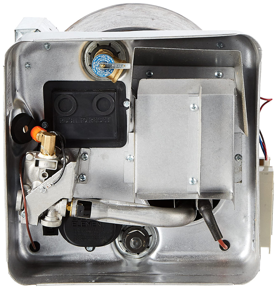 Suburban RV Tank Water Heater SW6DE - 6 gallon Porcelain Lined Steel Tank with Direct Spark Ignition (DSI) and Incoloy Electric Element (5239A)