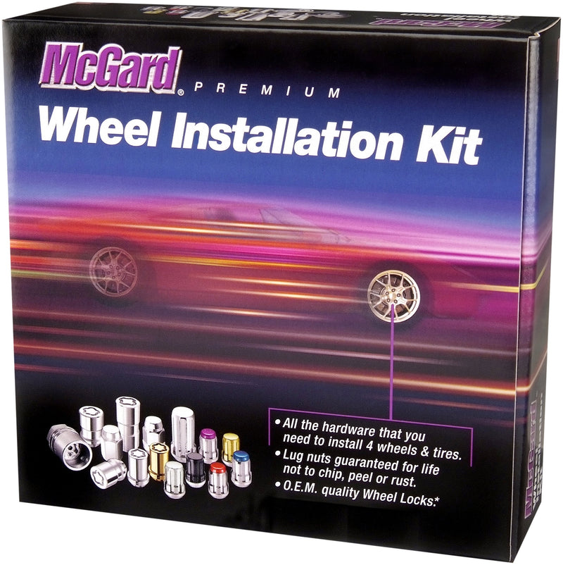 SplineDrive McGard 65454GD Chrome/Gold Wheel Installation Kit (M12 x 1.25 Thread Size) - for 4 Lug Wheels
