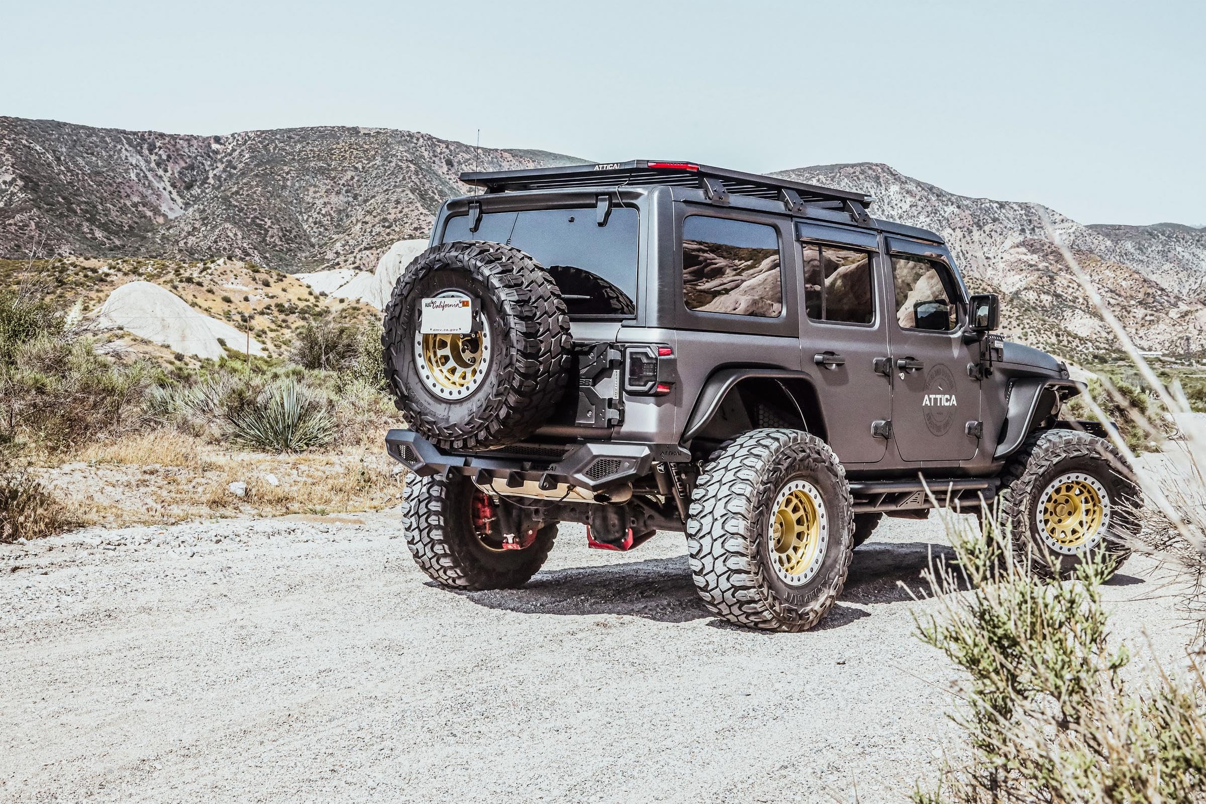 Attica4x4 Cobra Tek - Terra Series Rear Fender Flares | Compatible with Jeep Wrangler JL (2018-2023) | High-Clearance Steel Construction | Stainless Steel Finish | Off-Road Ready.